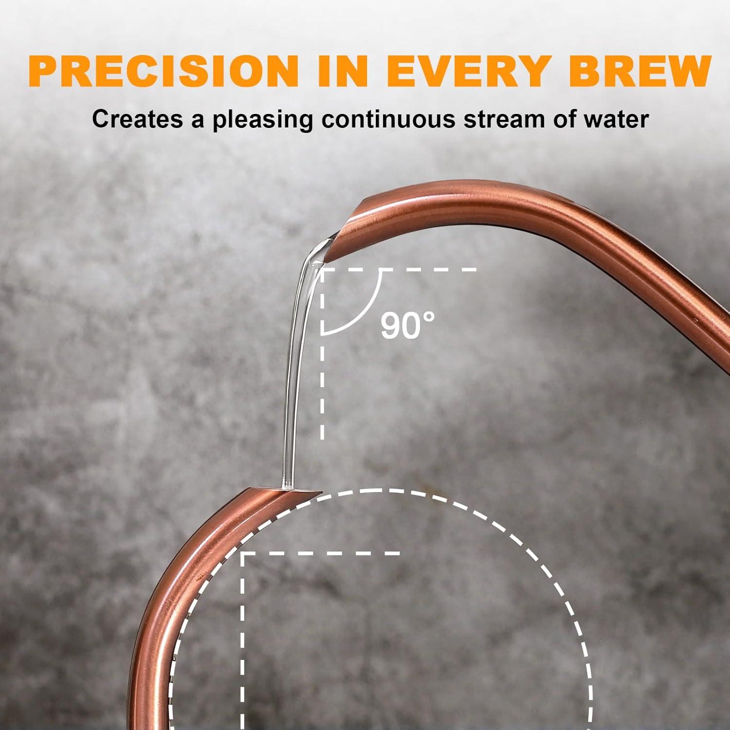 Zolosh Gooseneck Electric Kettle with Thermometer 1L