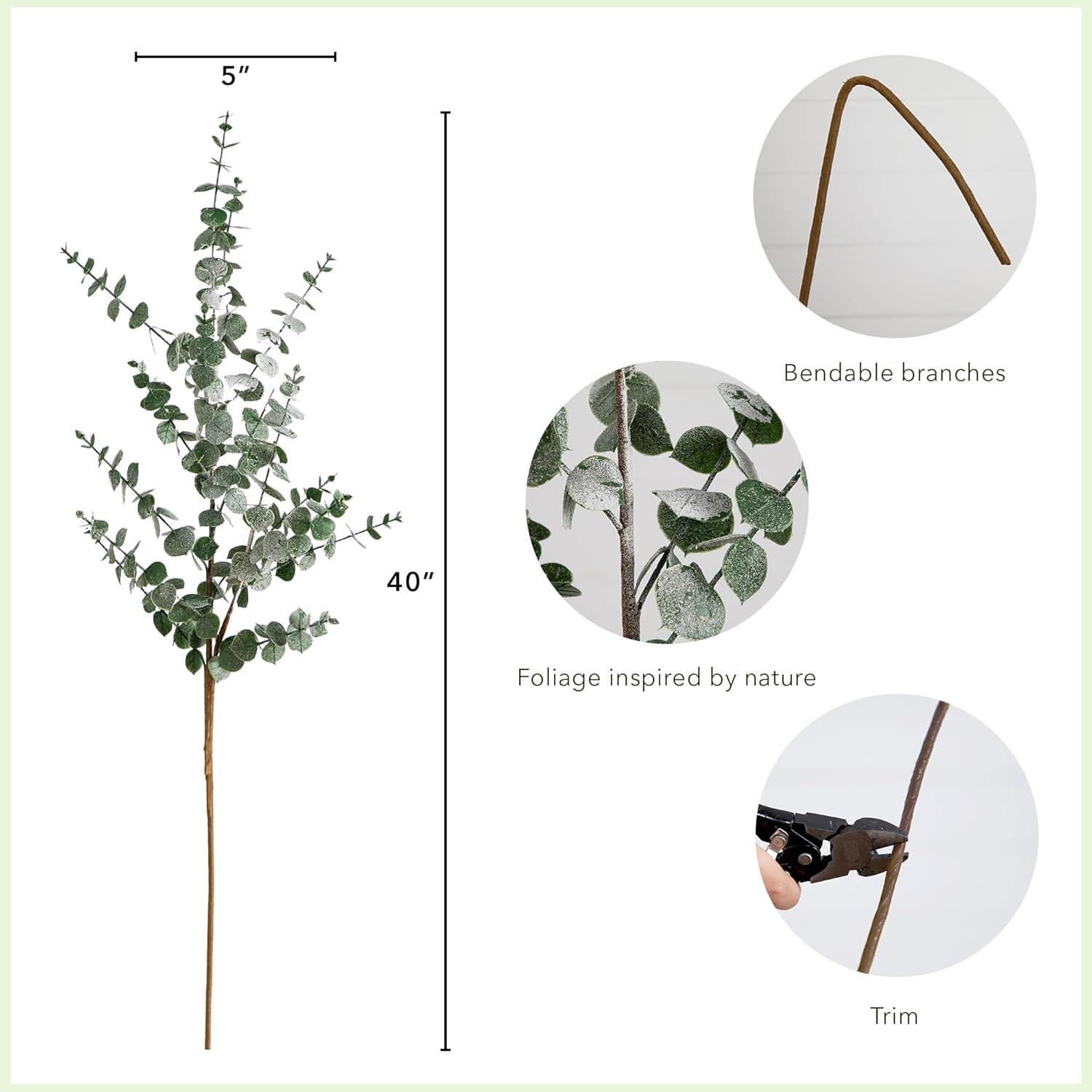 40in. Artificial Eucalyptus Stems, Set of 3 (Set of 3)