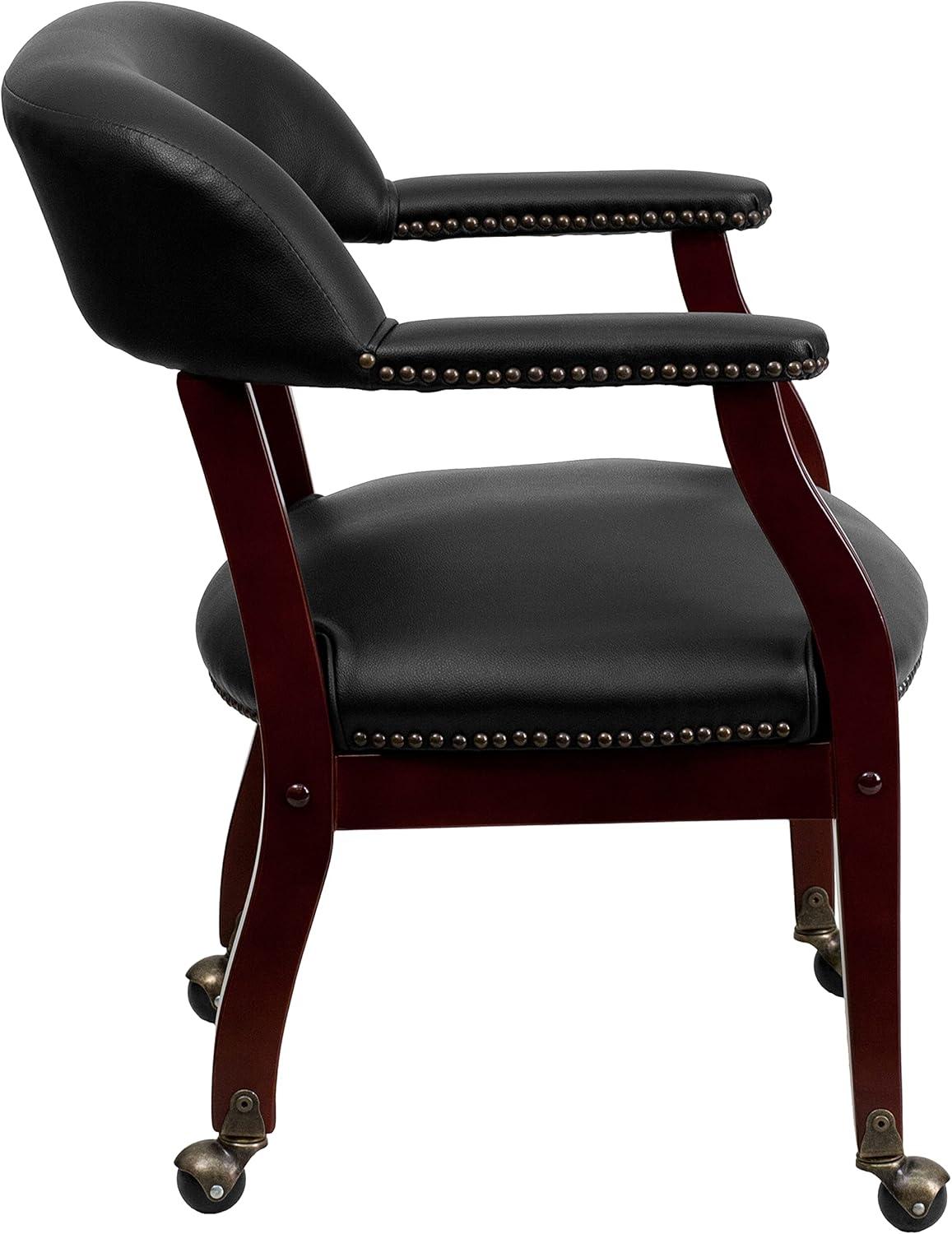 Emma and Oliver Conference Chair with Accent Nail Trim  and Casters