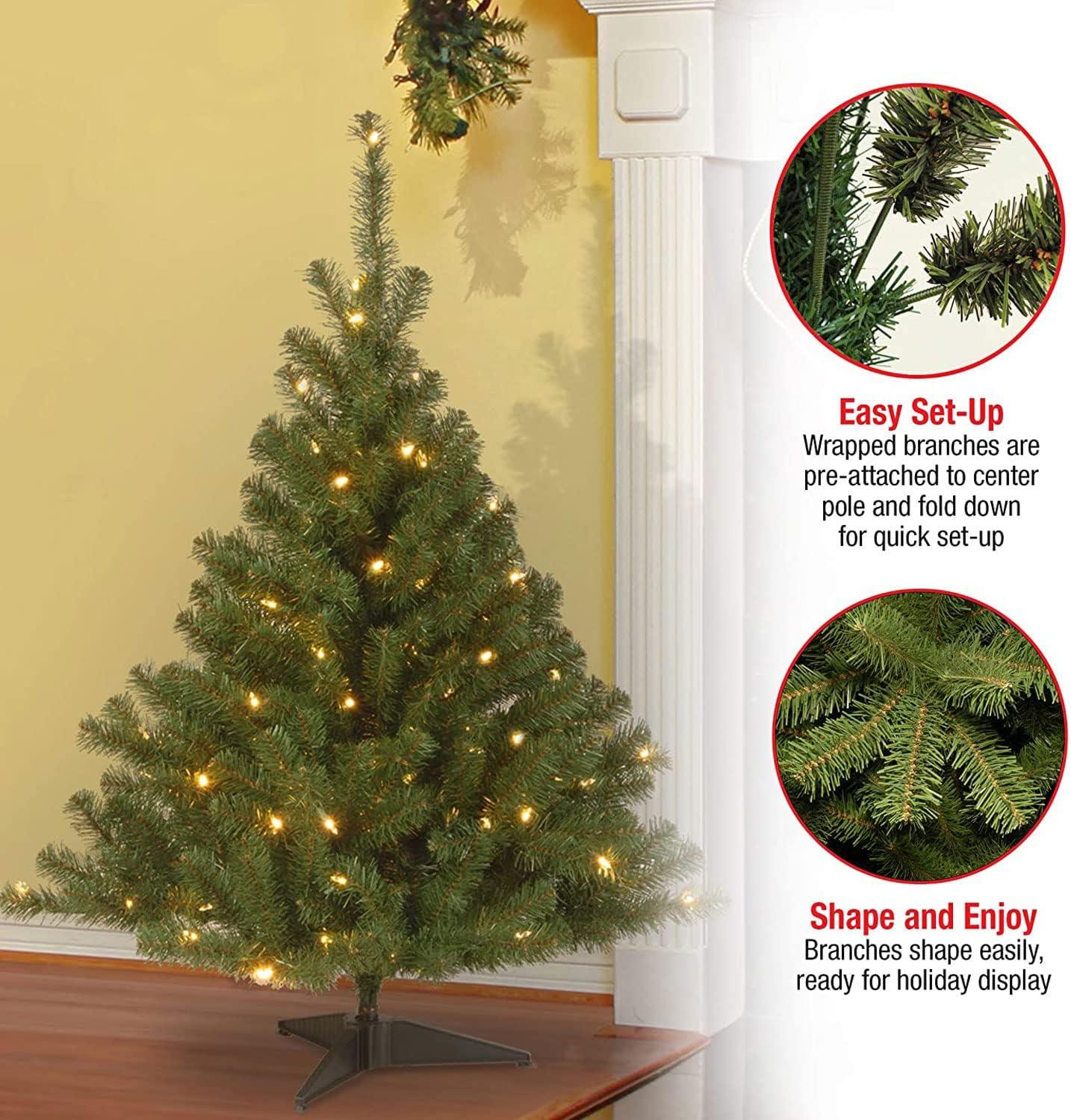 National Christmas Tree Company Pre-Lit Kincaid Spruce Artificial Christmas Tree