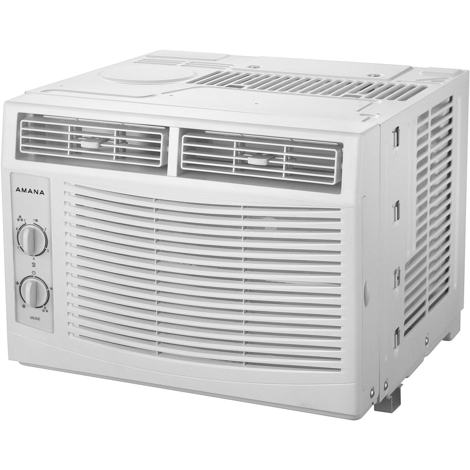 Amana 10,000 BTU Window Air Conditioner, 115V, Cools Rooms up to 450 Sq. Ft., White