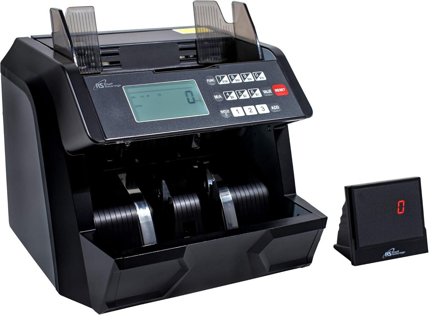 Royal Sovereign High-Speed Black Bill Counter with LED Display