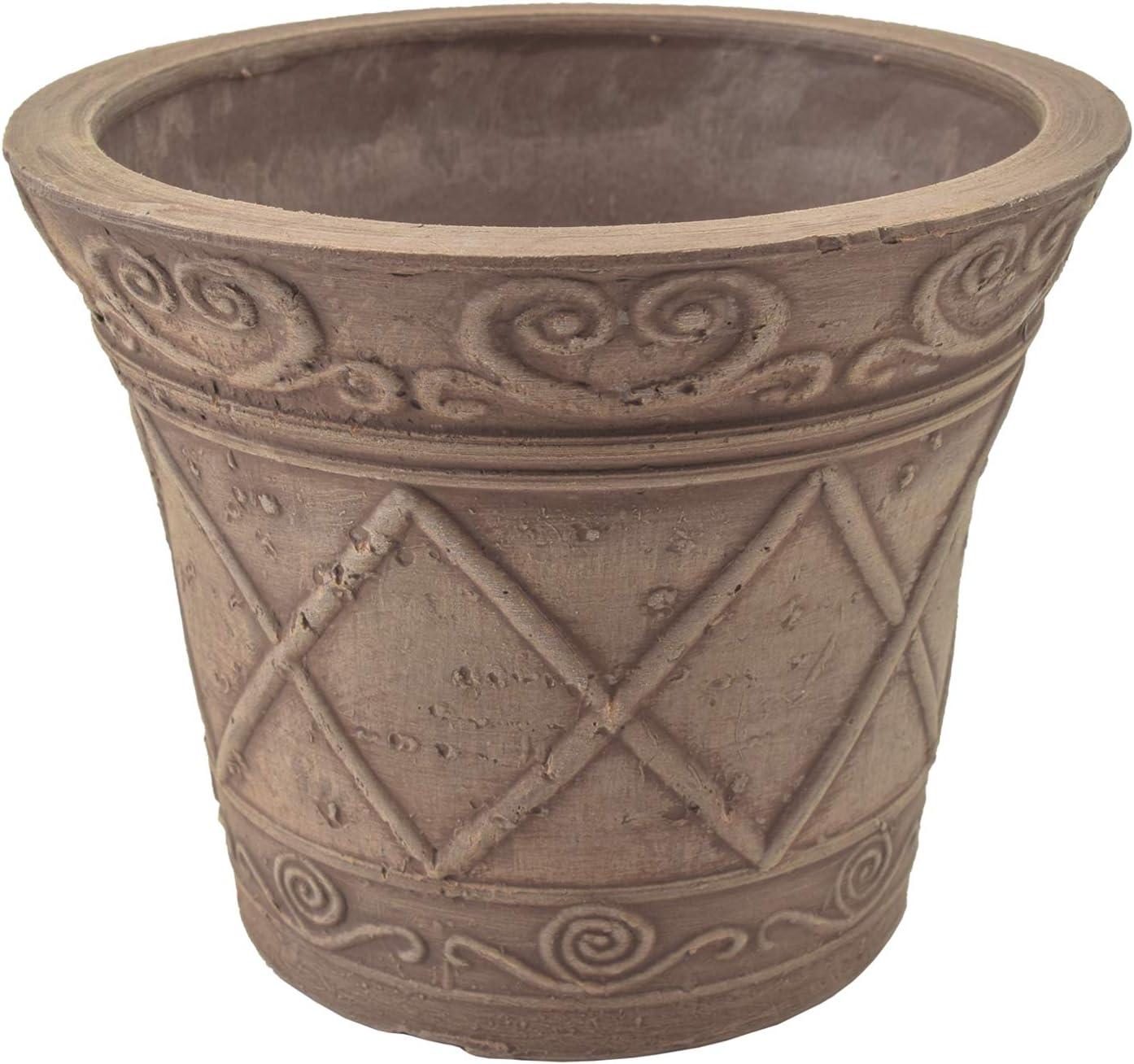 Arcadia Classic Taupe 4-inch Recycled Planter Pot