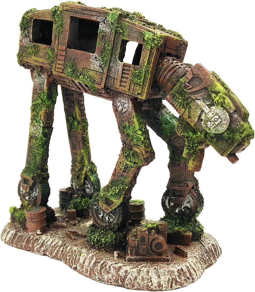 Mossy Imperial Walker Resin Aquarium Ornament