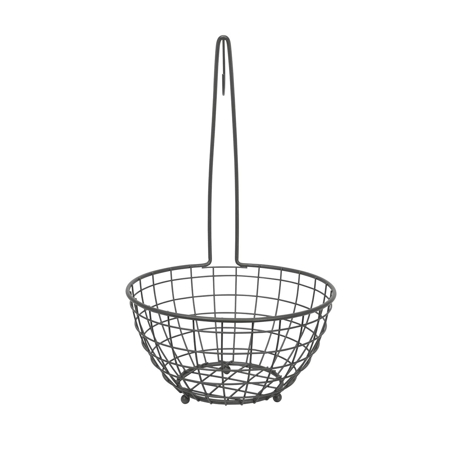 Grid Industrial Gray Industrial Gray Small Fruit Tree Basket