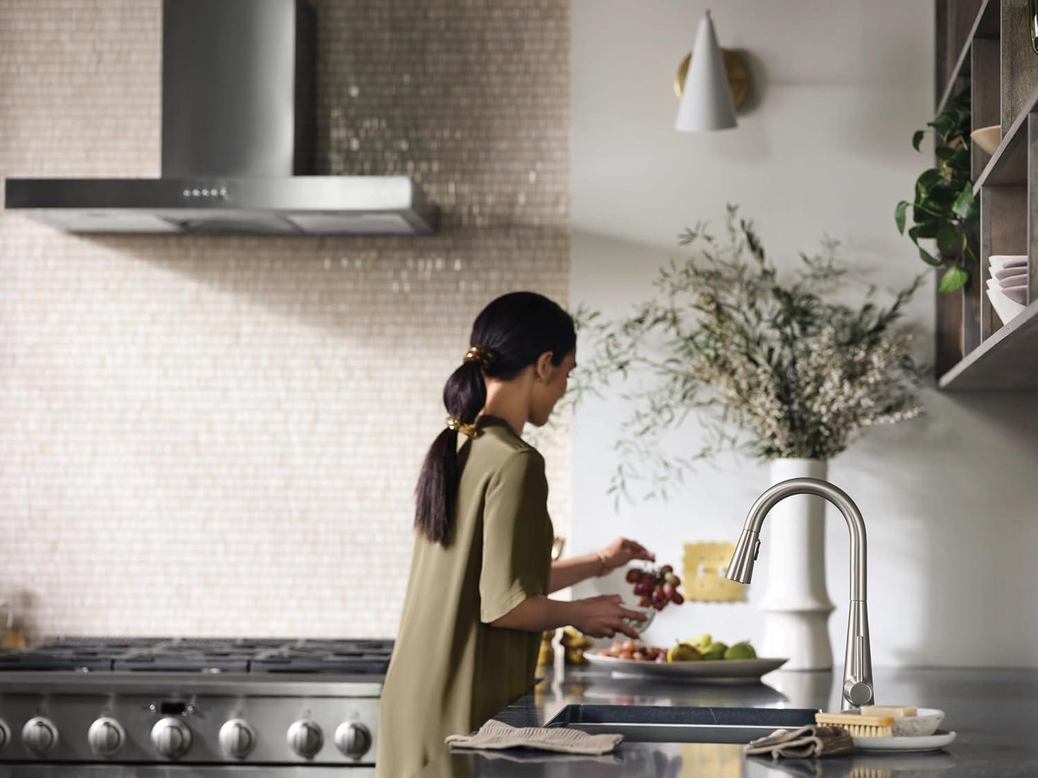Moen Sleek MotionSense Wave Single Handle Pulldown Kitchen Faucet with Power Clean Technology