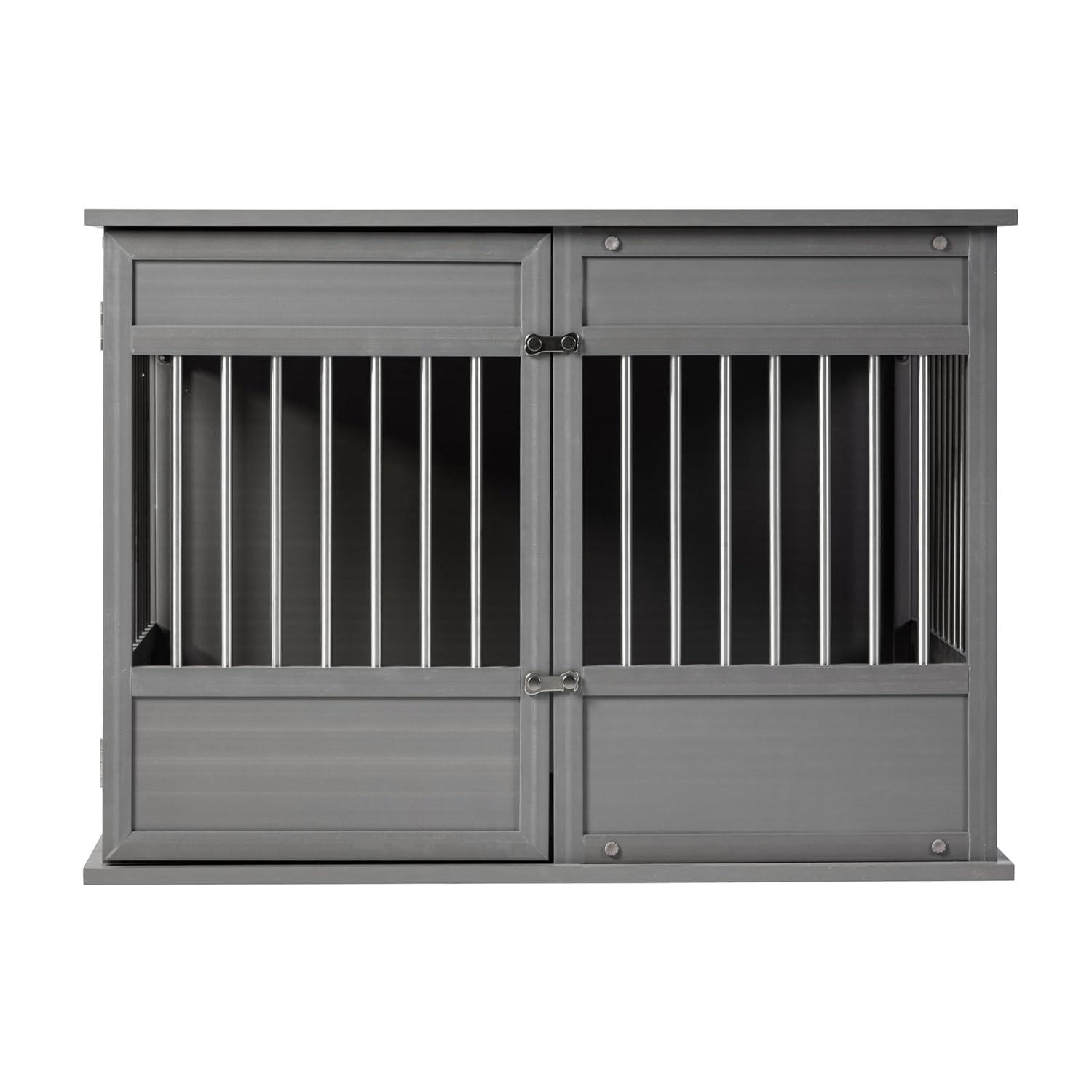 New Age Pet Horizon Pet Crate - ECOFLEX, Stainless Steel, Easy Access Door, 10-Year Warranty