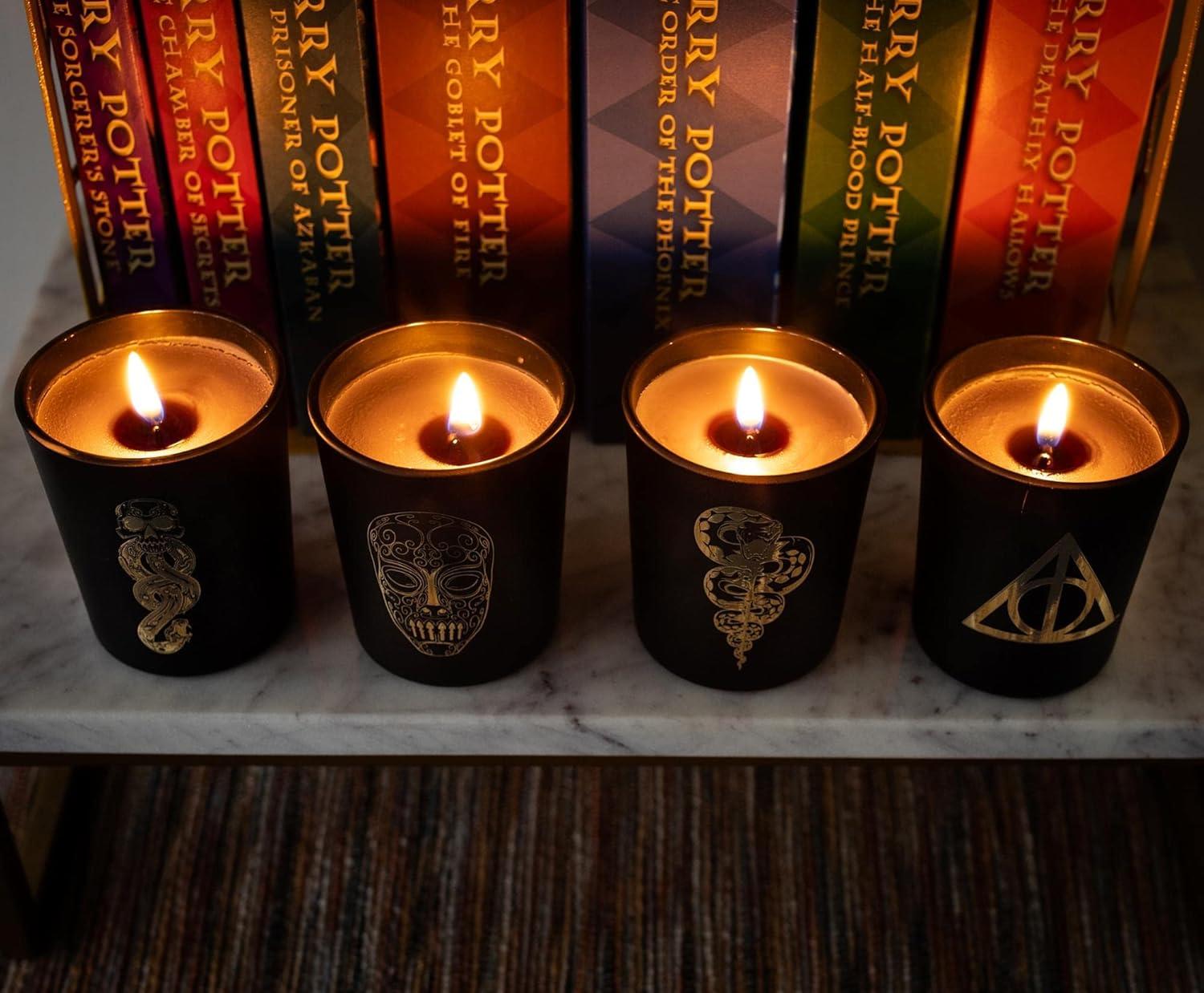 Ukonic Harry Potter Dark Arts Scented Soy Wax Candle Collection | Set of 4