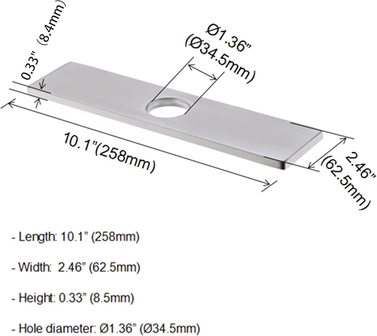 iVIGA VCC06 iVIGA 10" Sink Faucet Hole Cover Deck Plate
