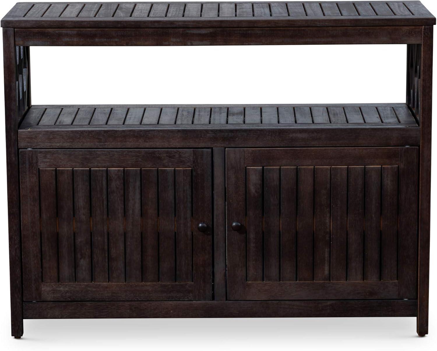 DTY Outdoor Living Longs Peak Eucalyptus Sideboard, Espresso