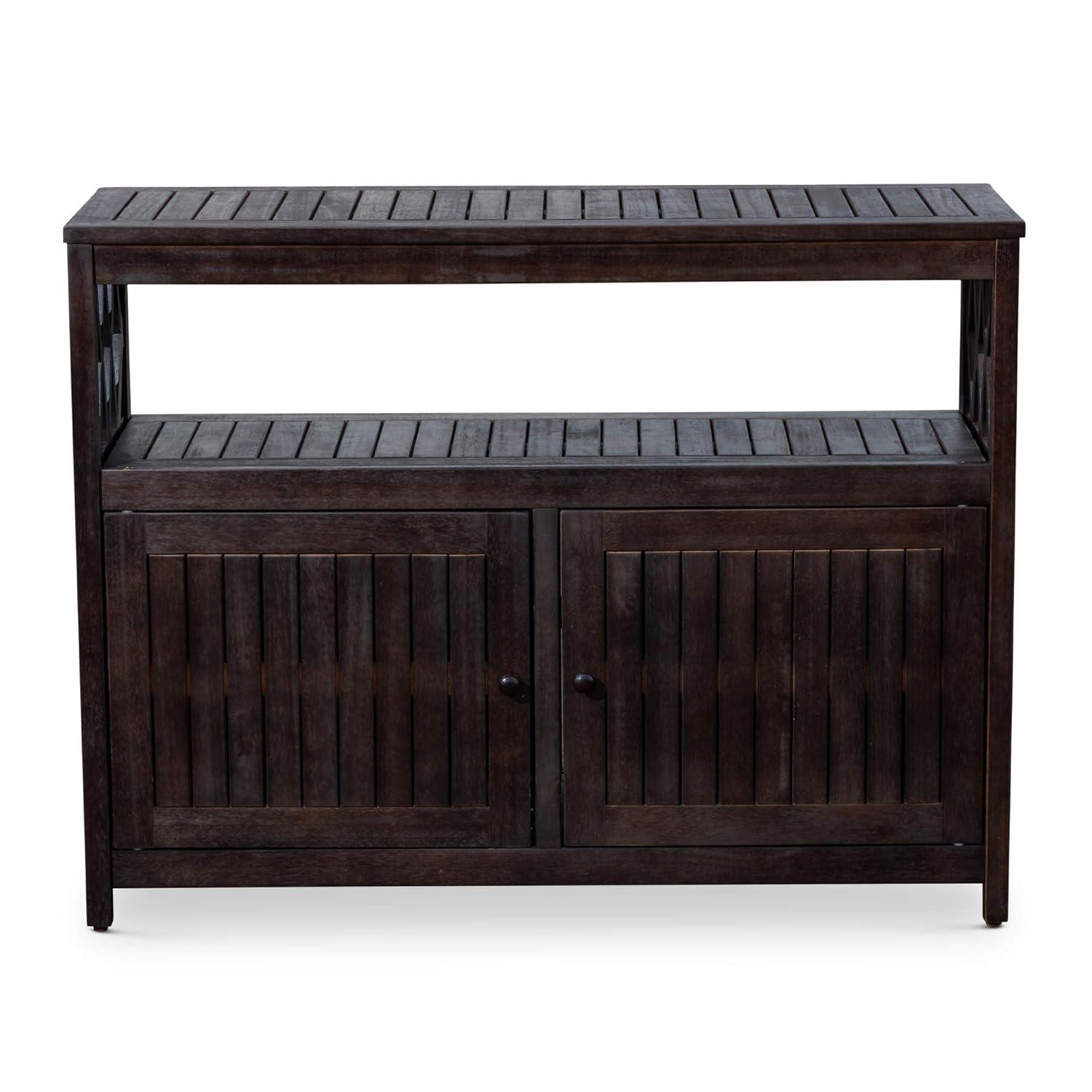 DTY Outdoor Living Longs Peak Eucalyptus Sideboard, Espresso