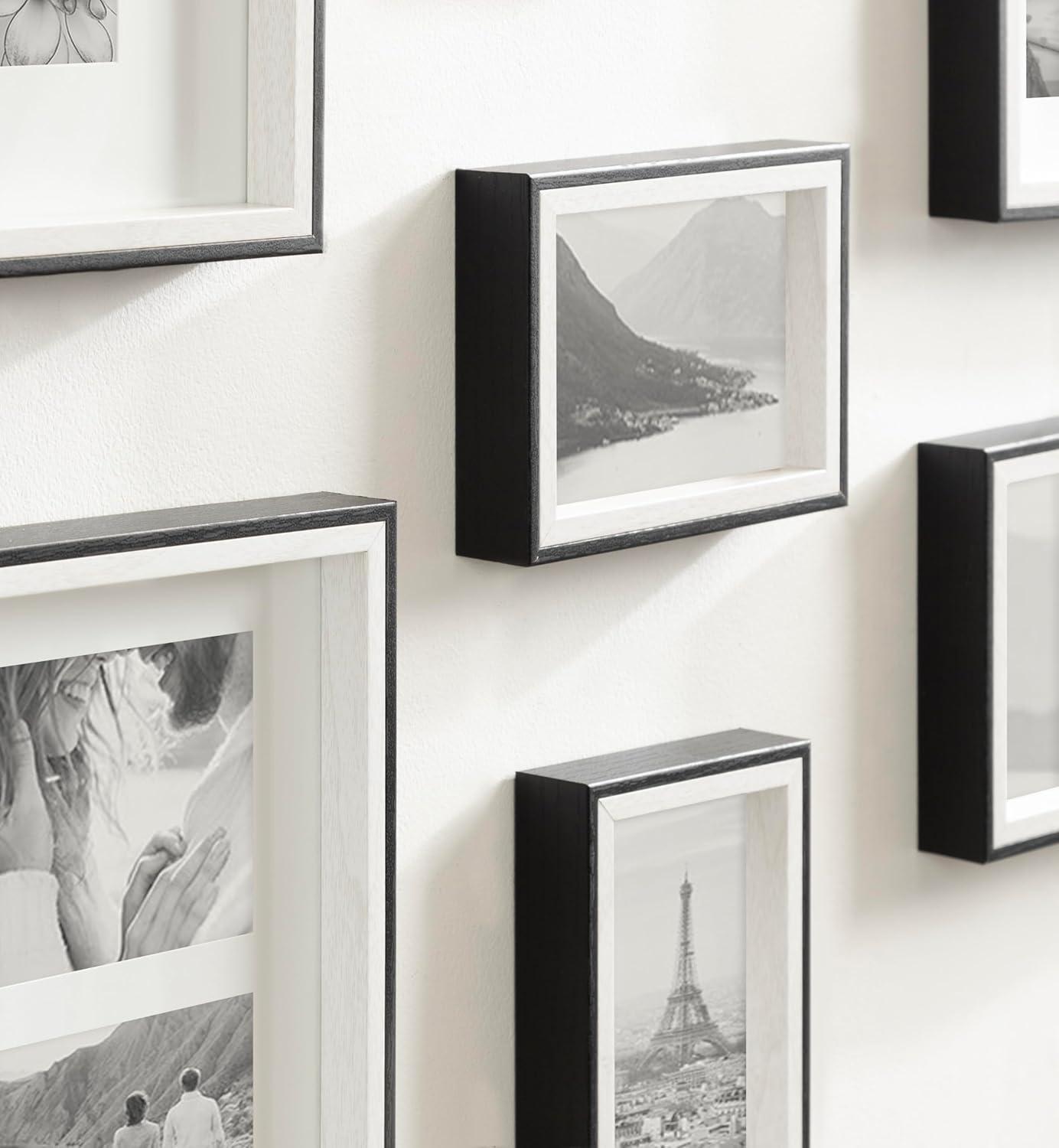 Kate & Laurel All Things Decor (Set of 10) Gibson Wall Photo Frames Black