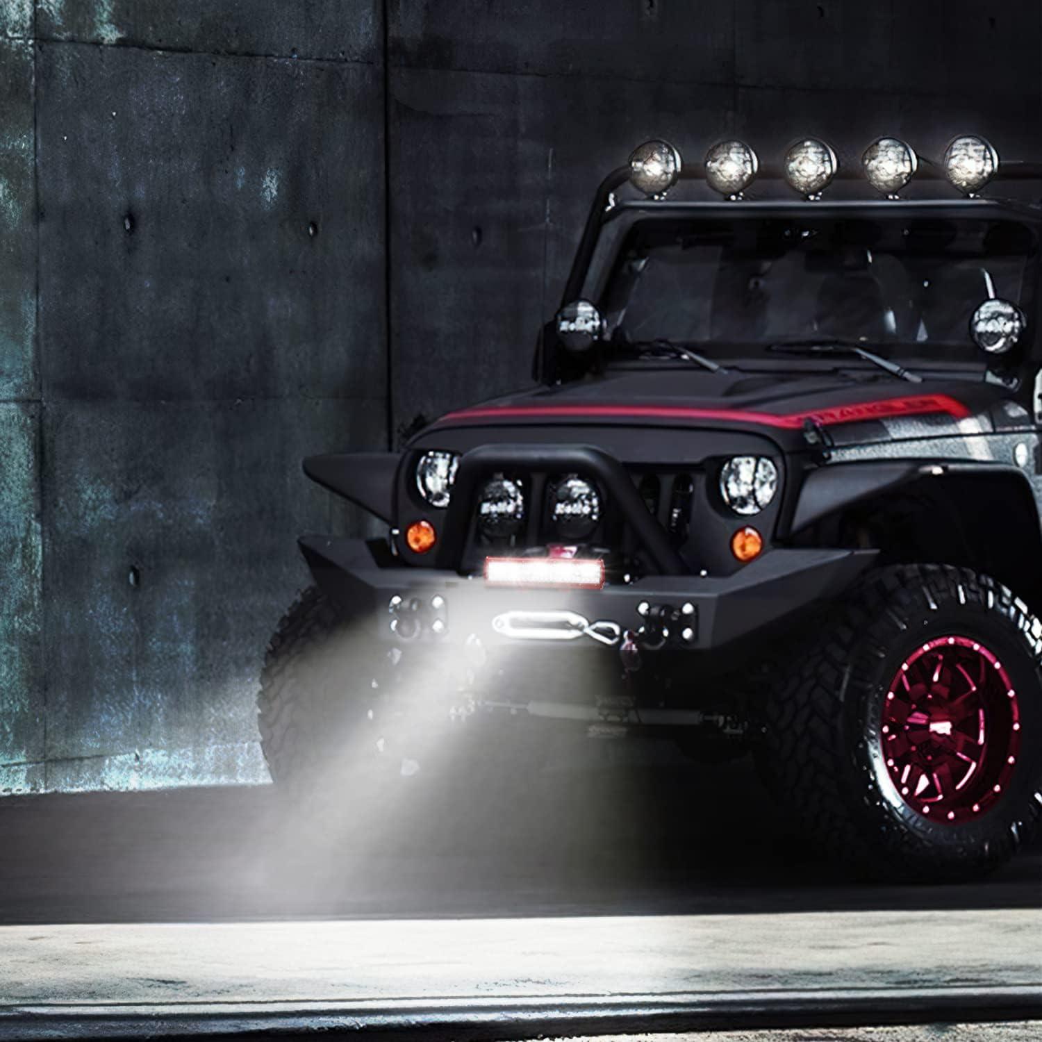 Nilight LED Light Bar 20Inch Triple Row Spot Flood Combo Lights with Wiring Harness Kit for Fog Light Driving Light Work Light on Off-Road Truck SUV ATV UTV, 2 Years Warranty