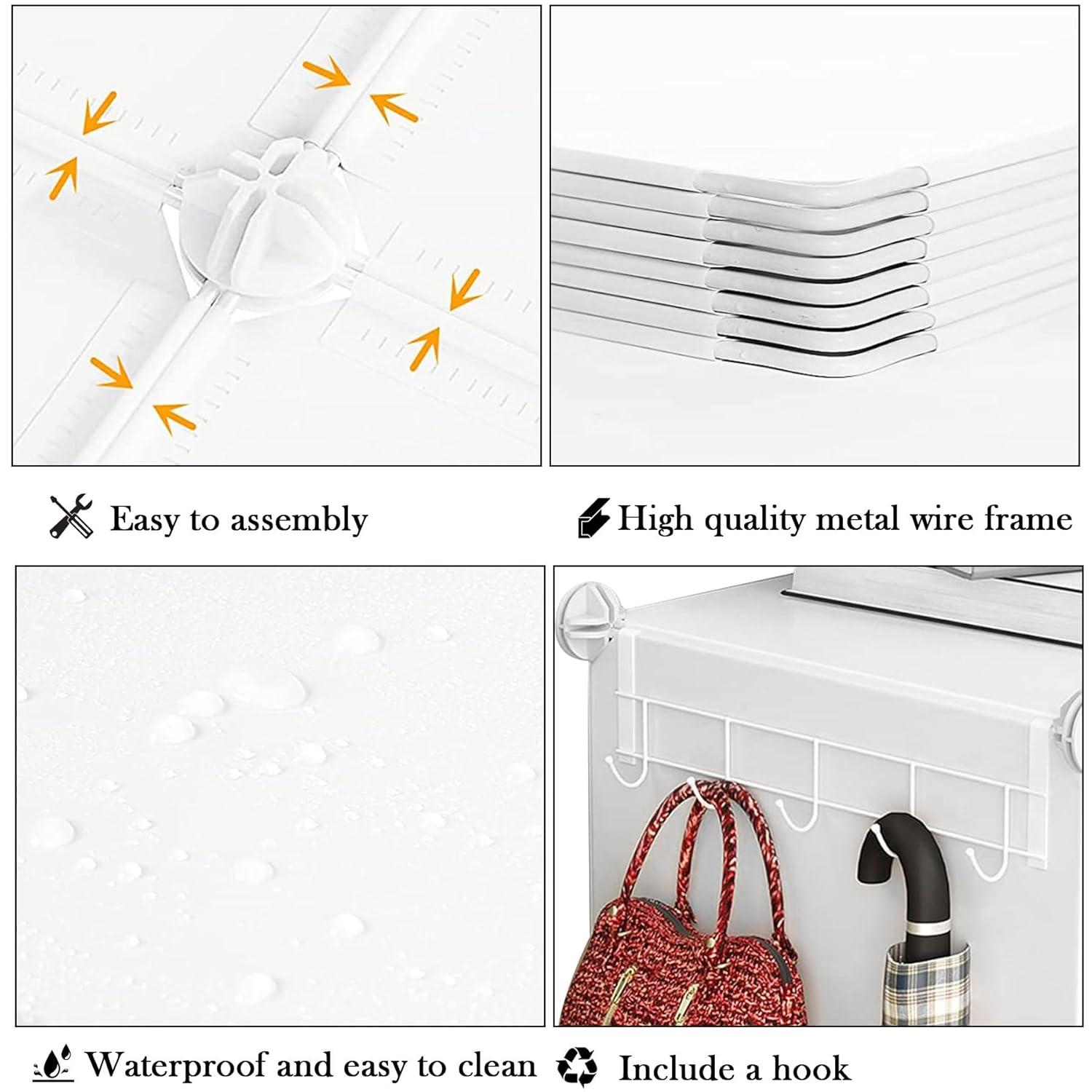 8 Cubes Shoe Organizer With Doors