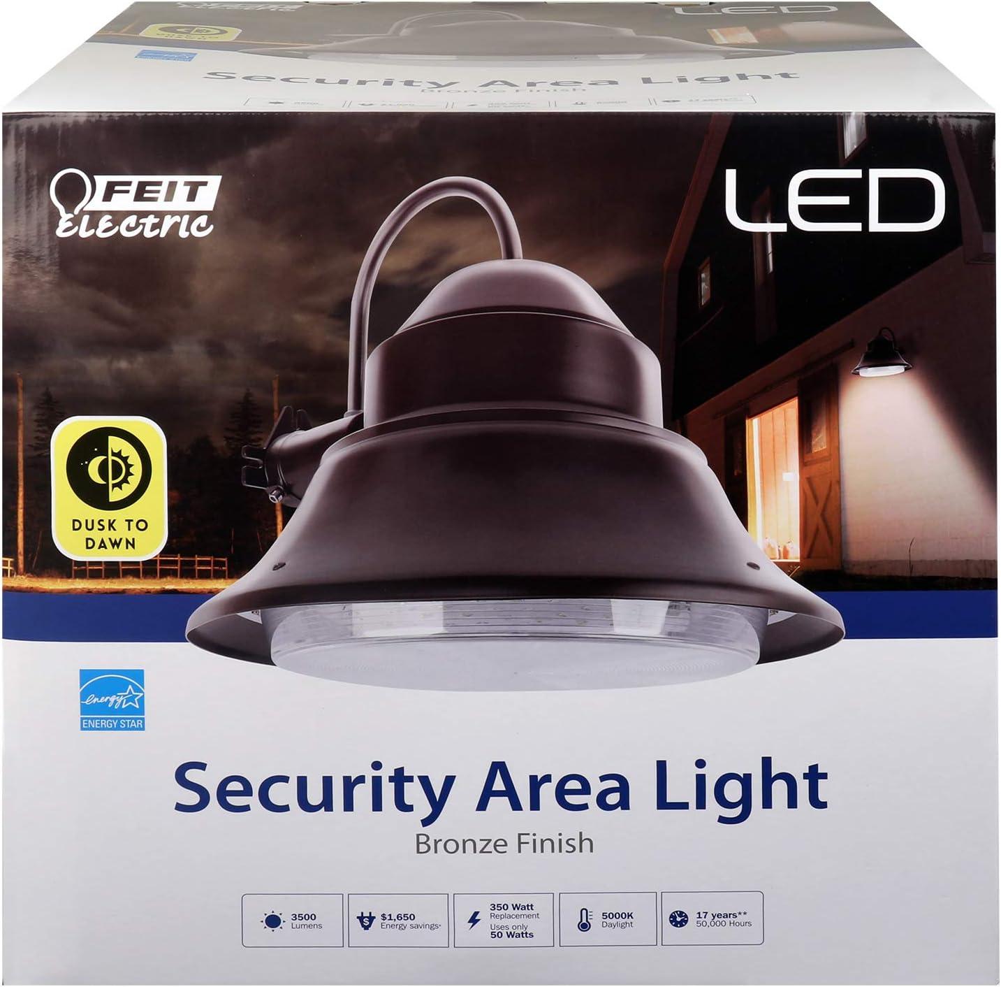 1 - Head Hardwired Dusk to Dawn Outdoor Security Area Light