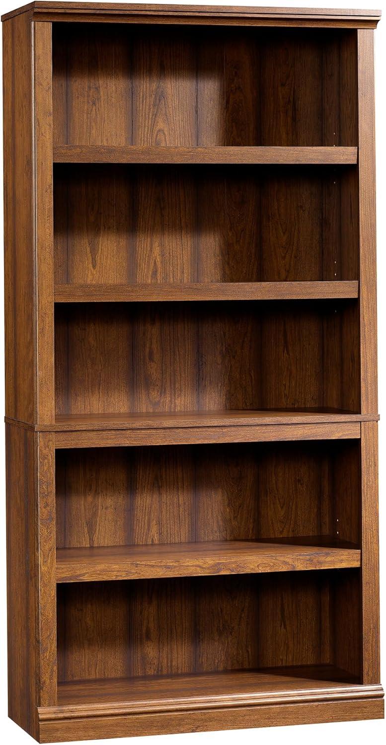 Washington Cherry 5-Shelf Adjustable Bookcase