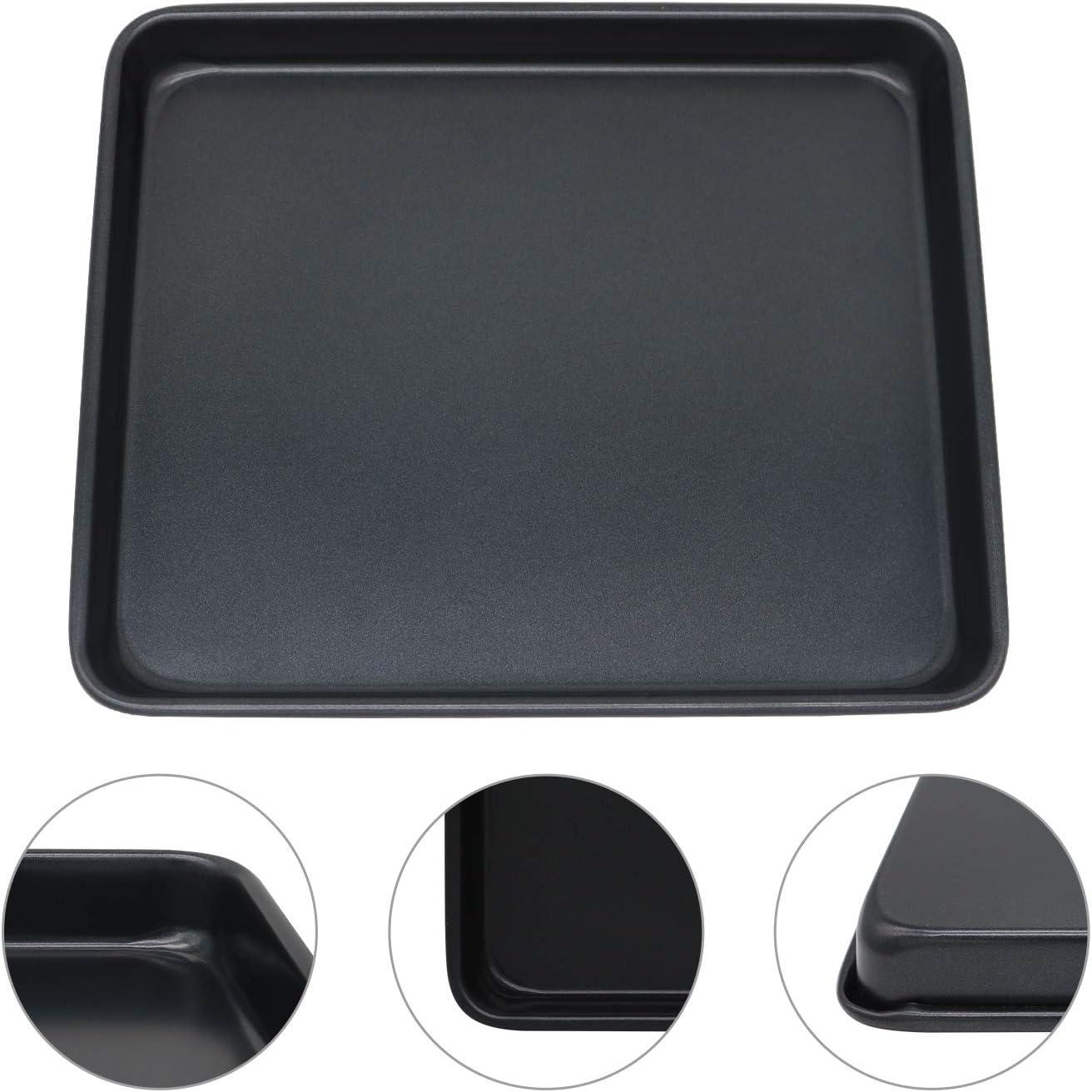 11-Inch Black Nonstick Heavy Gauge Steel Cookie Sheets, Set of 2