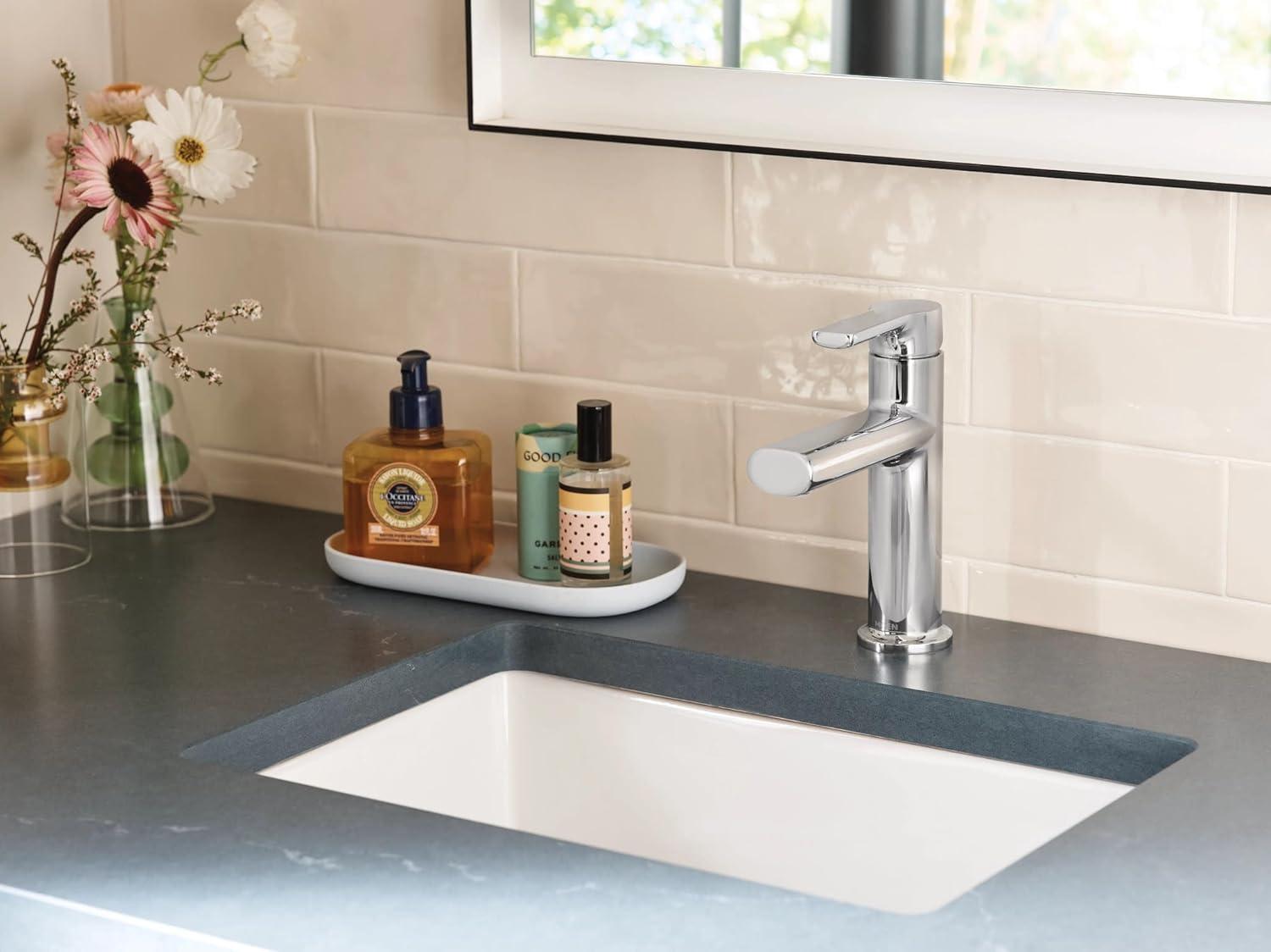 Moen Moen Meena Single Hole Bathroom Faucet with Drain Assembly 84794