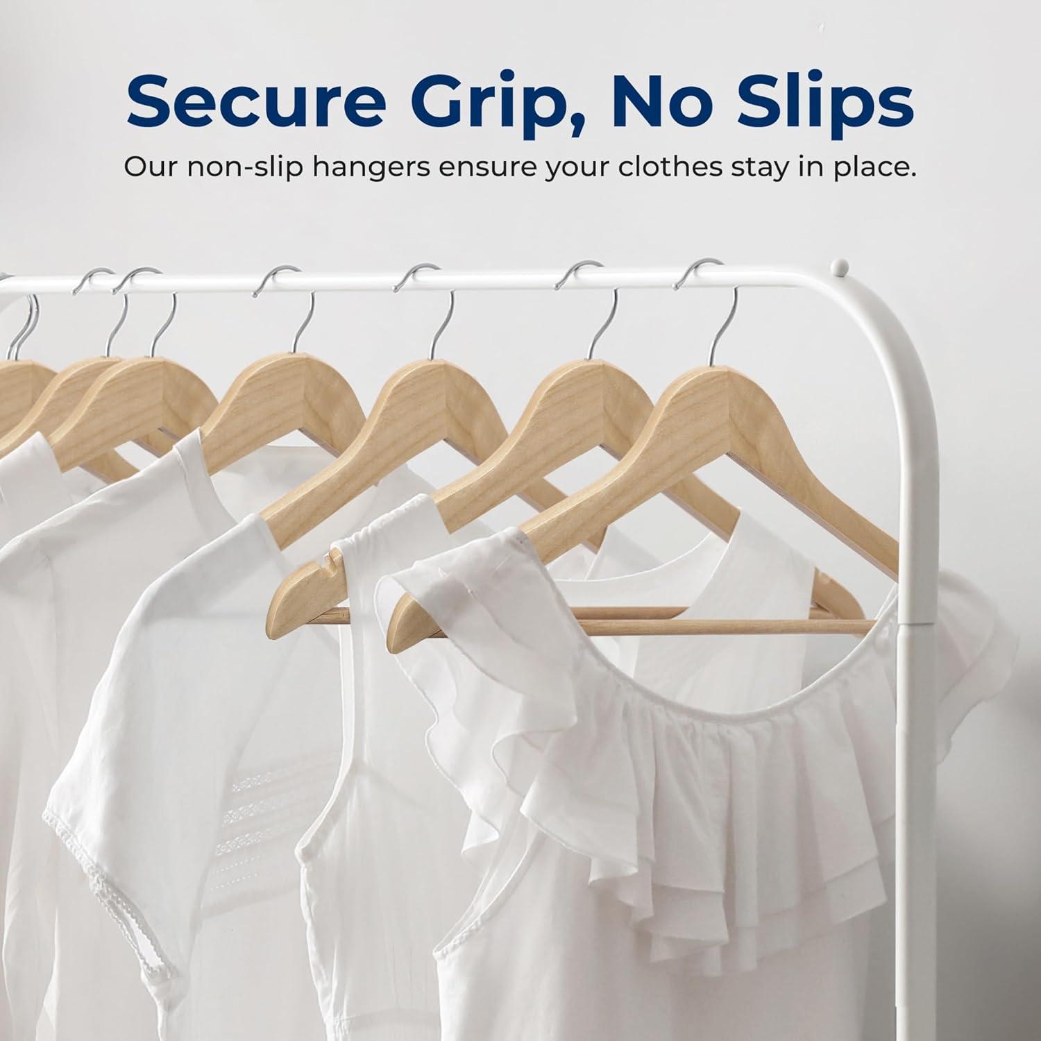 SereneLife Non-Slip Standard Hanger