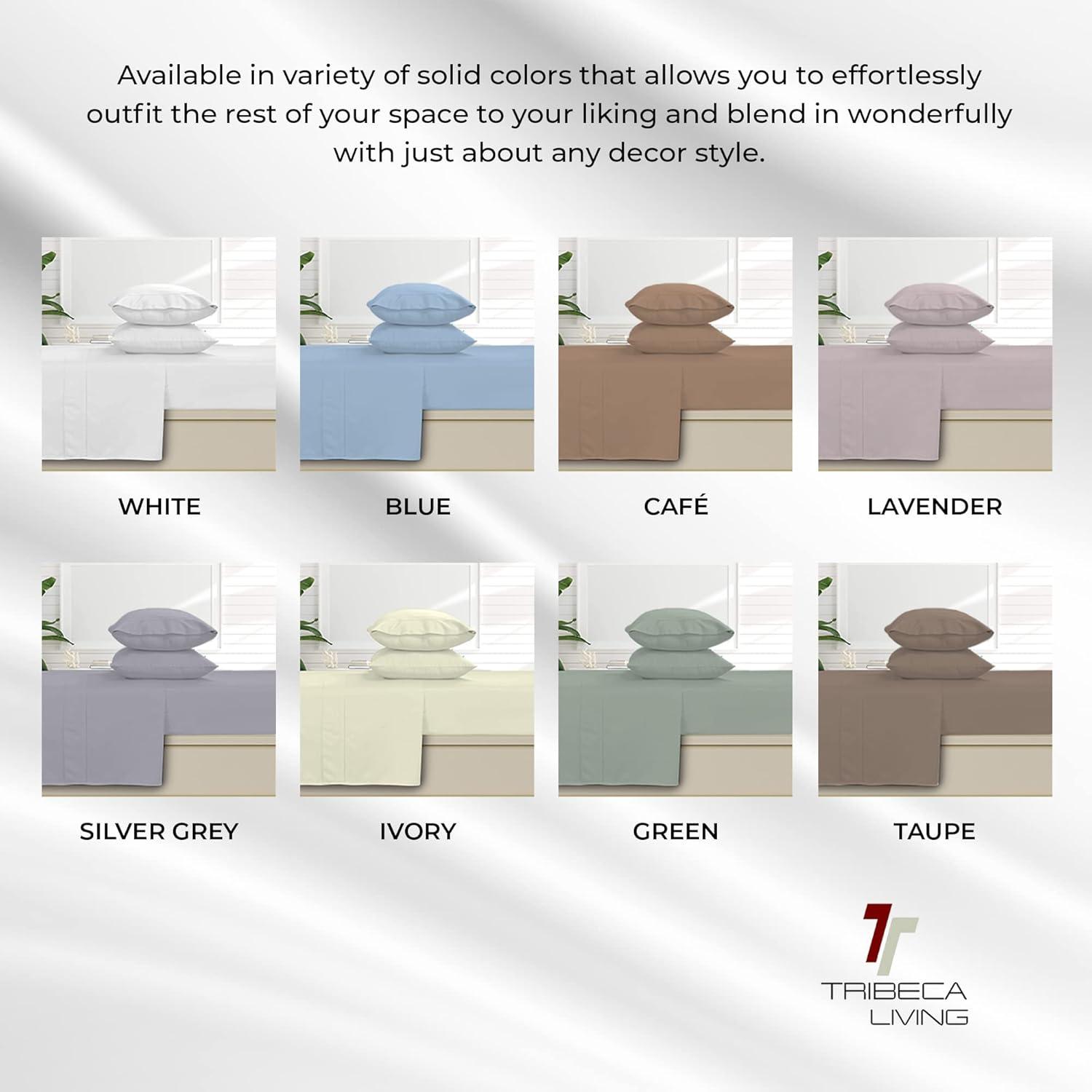 800 Thread Count Extra Deep Pocket Sateen Sheet Set - Tribeca Living