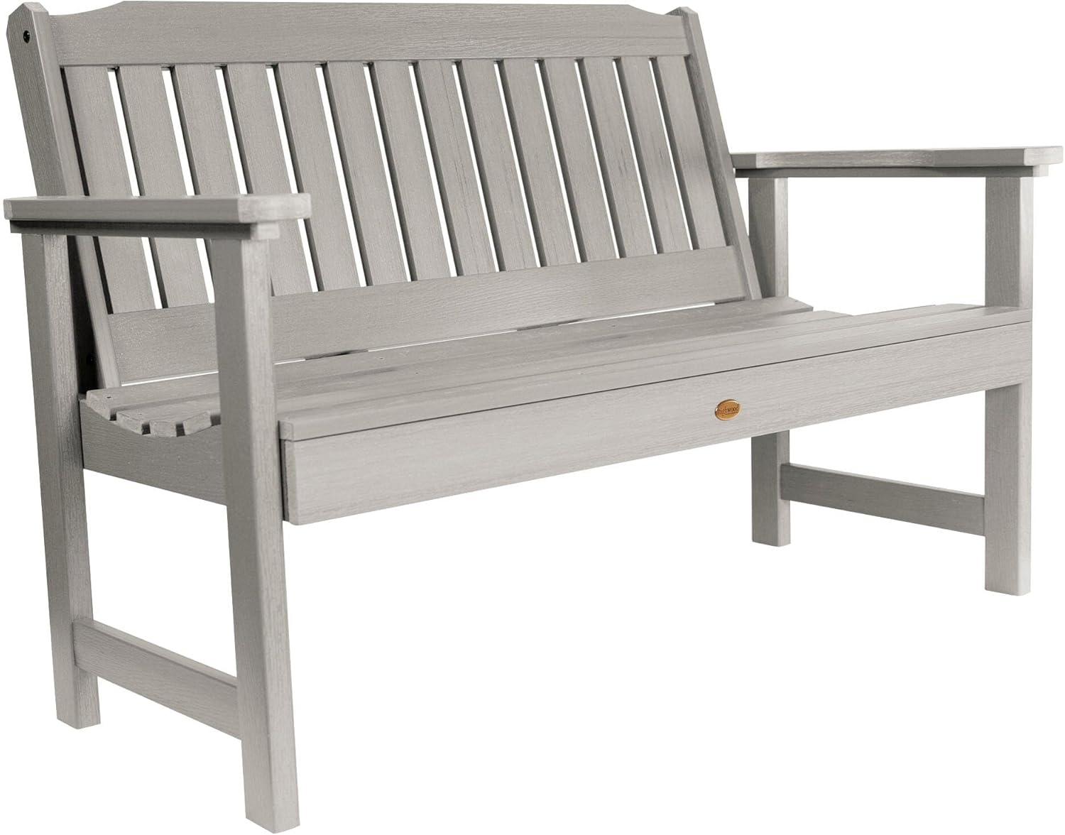 Harbor Gray 4-Foot Eco-Friendly Synthetic Wood Garden Bench