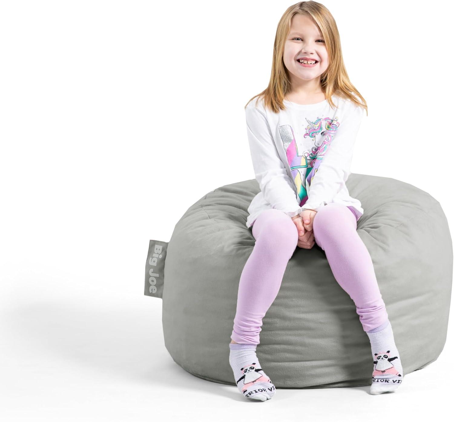 Big Joe Fuf Small Foam Filled Plush Bean Bag Chair Plush, 2ft