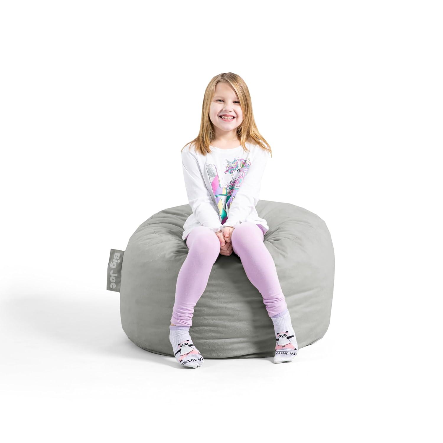 Big Joe Fuf Small Foam Filled Plush Bean Bag Chair Plush, 2ft