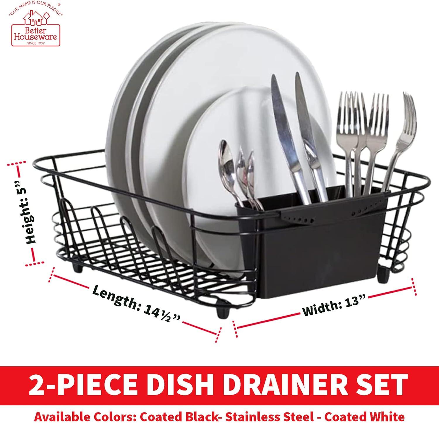 Better Houseware 2-Piece Dish Drainer