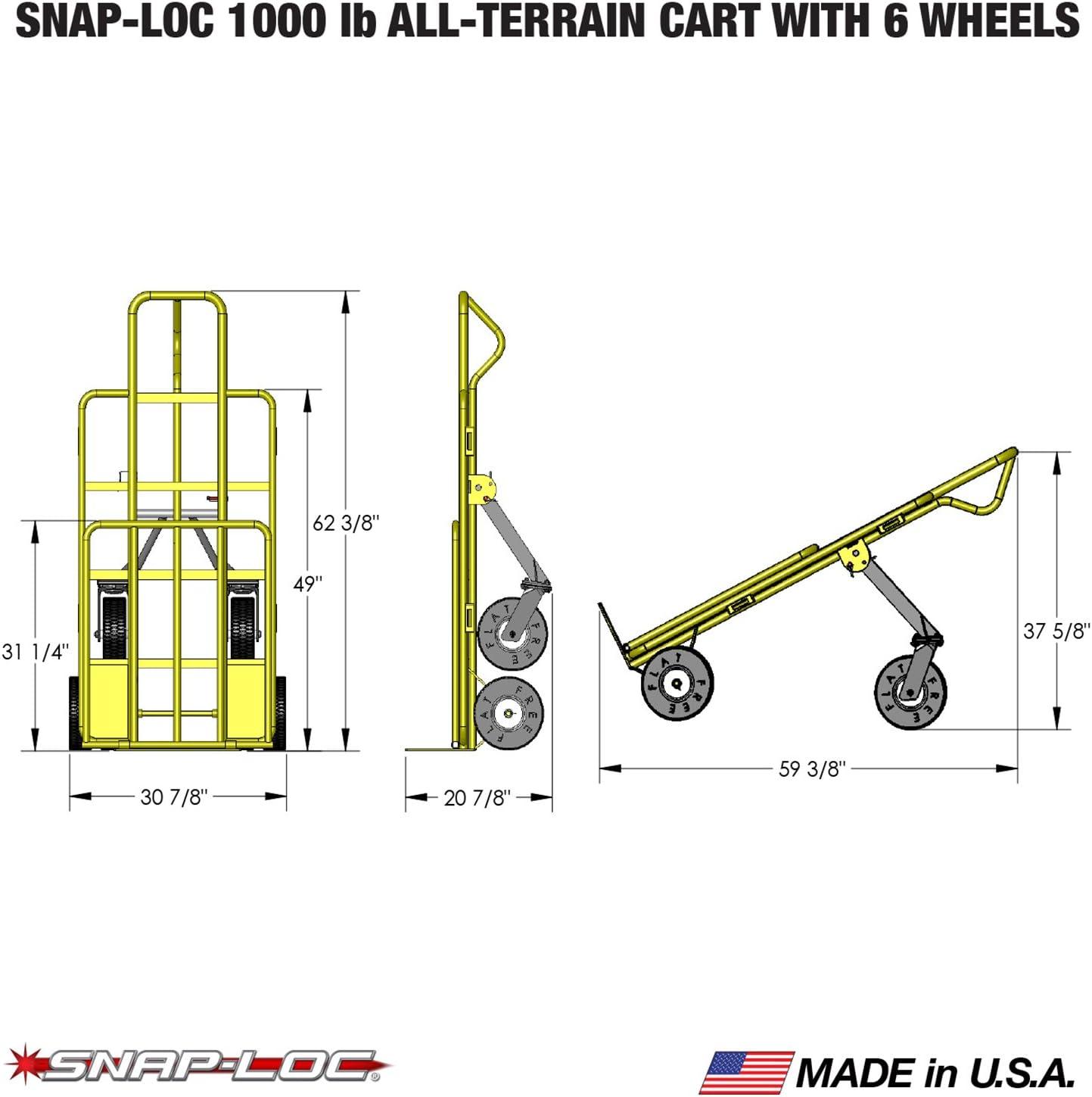 American Cart Multi Mover XT Hand Truck Moving Dolly, 1000 lbs Capacity