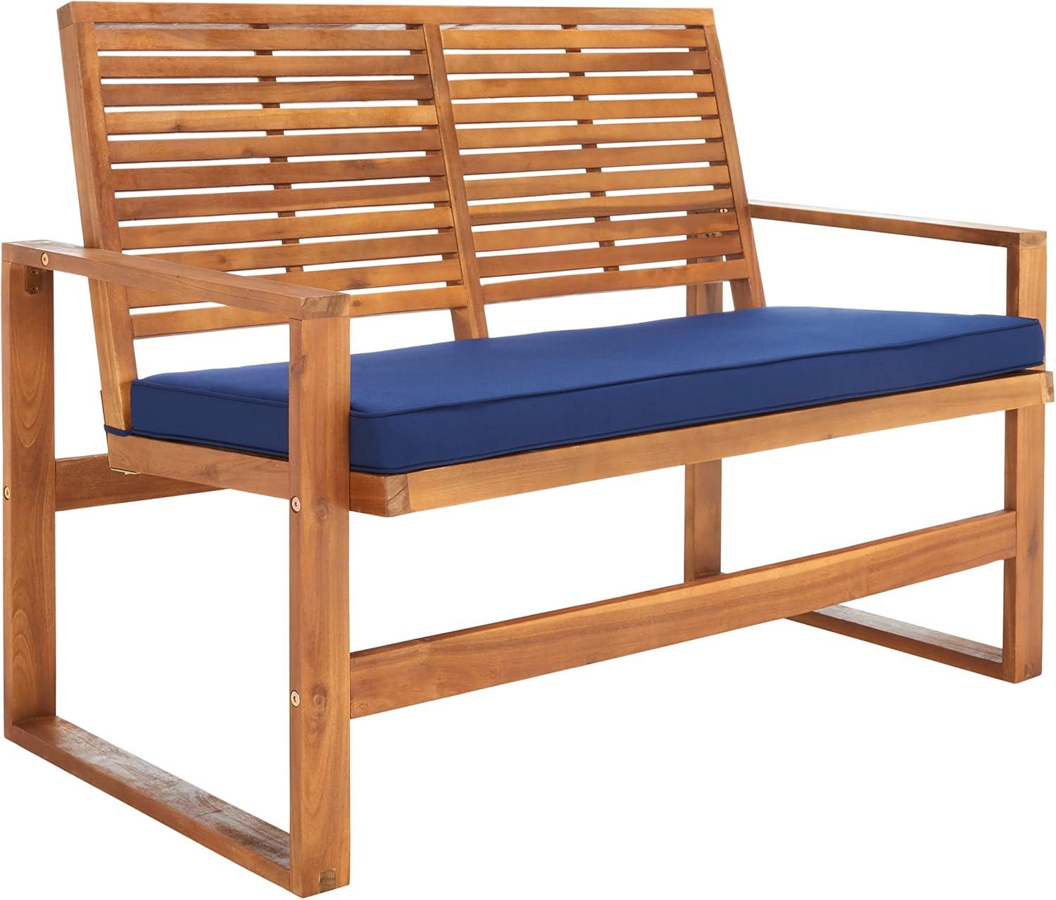 Ozark 4 Piece Set - Indoor/Outdoor - FOX6007 - Natural/Navy - Safavieh