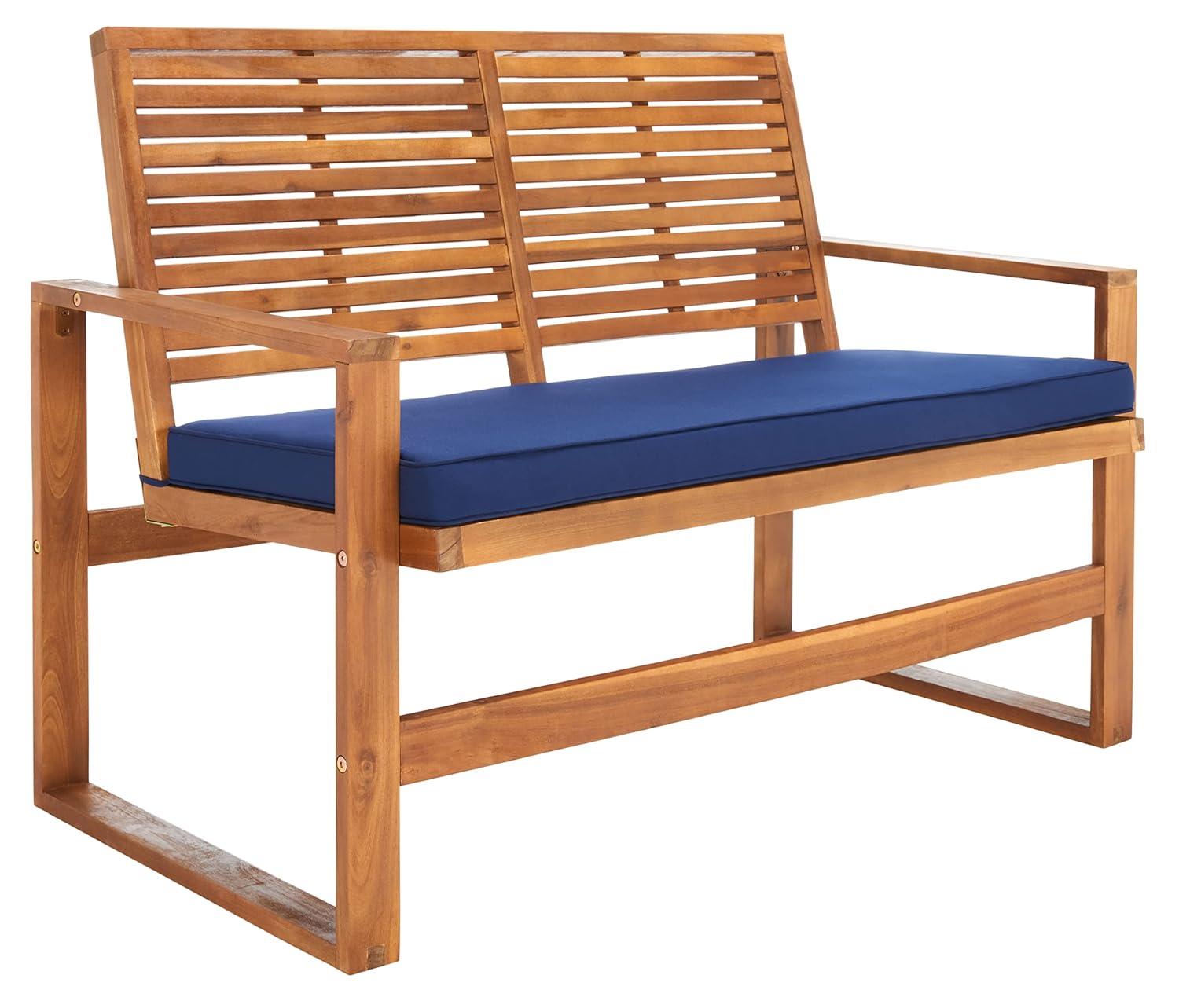 Ozark 4 Piece Set - Indoor/Outdoor - FOX6007 - Natural/Navy - Safavieh