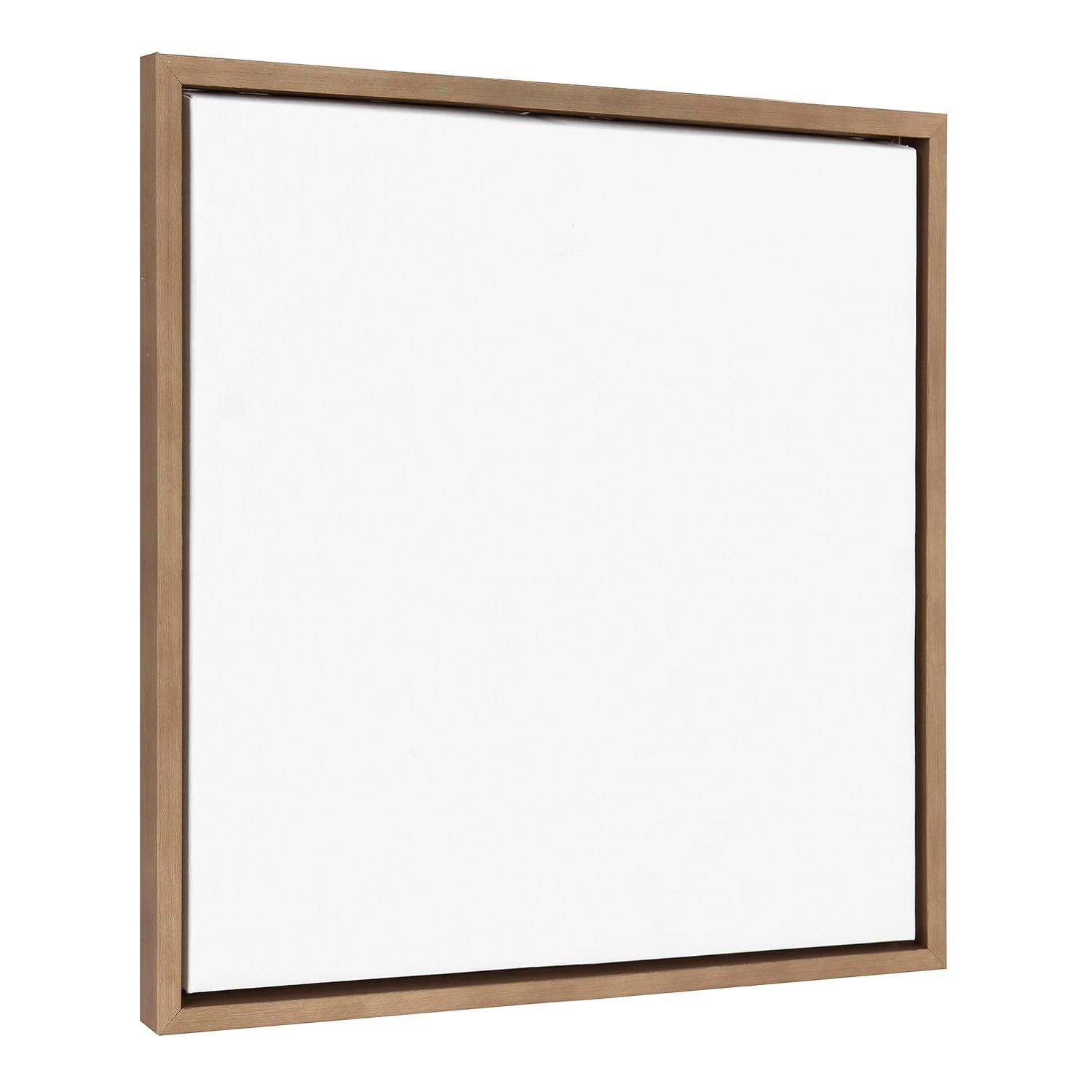Kate and Laurel Sylvie Blank Framed Canvas Wall Art, 22x22 Gold, Modern Empty Canvas for Paint-Your-Own Art, Premium Canvas Already Framed