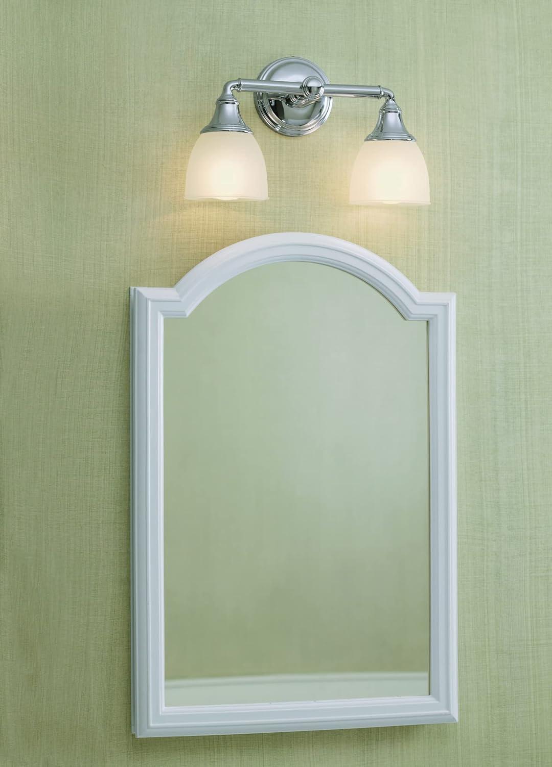 Devonshire 2 Light Indoor Bathroom Vanity Light Fixture, Position Facing Up or Down, UL Listed