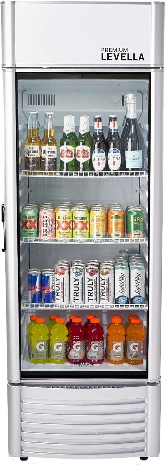 Premium Levella PRF65DX 6.5 cu ft Flat Front Beverage Refrigerator Silver