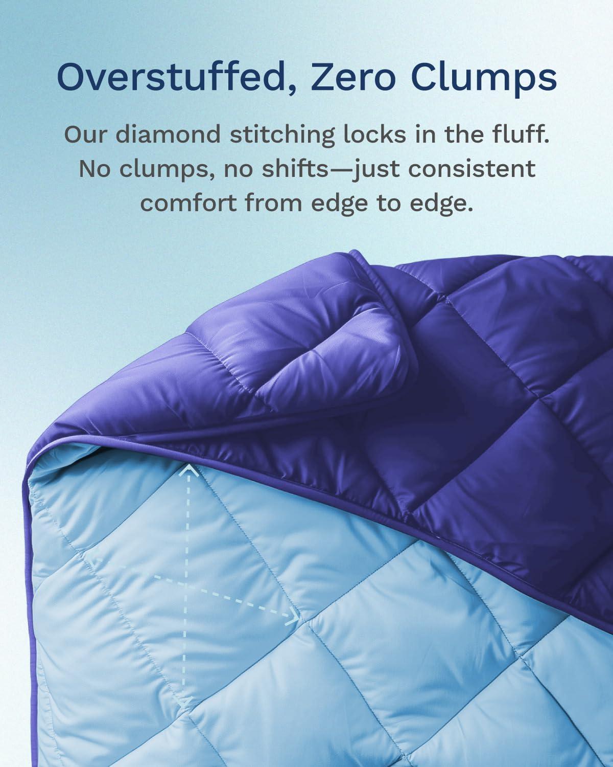 Reversible Alternative Comforter by Viscosoft Blue Full