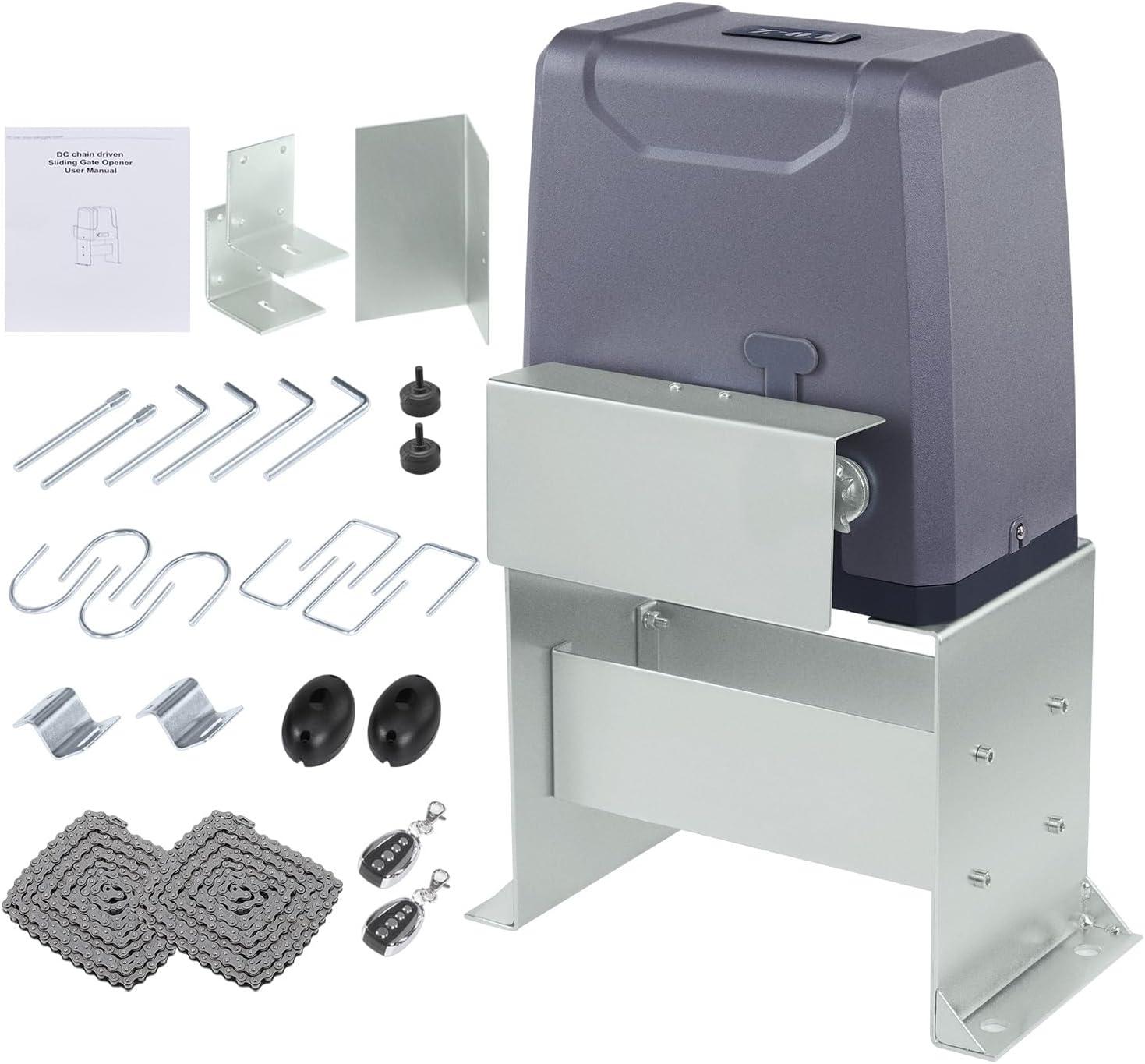 CO-Z 3300 lb Gray Steel Automatic Sliding Gate Opener Kit