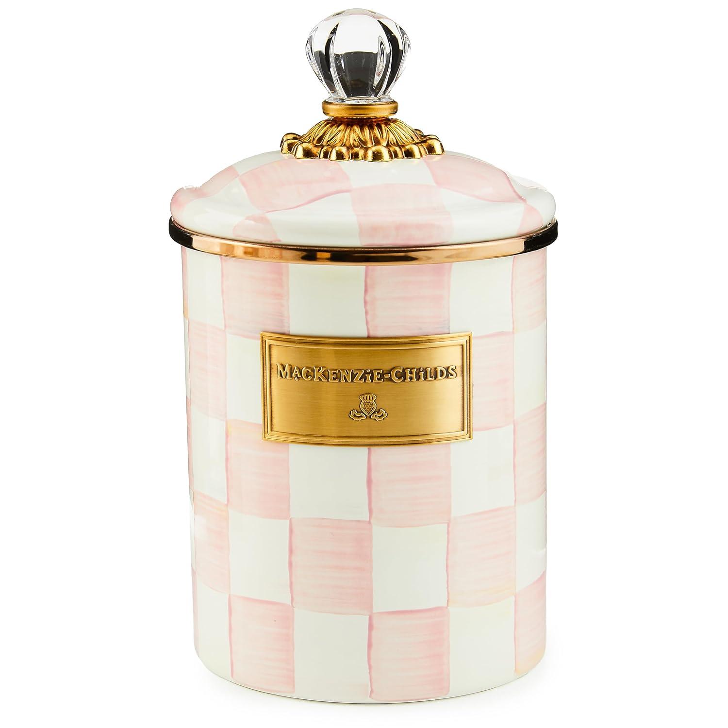 MacKenzie-Childs Rosy Check Kitchen Canisters & Storage Jars