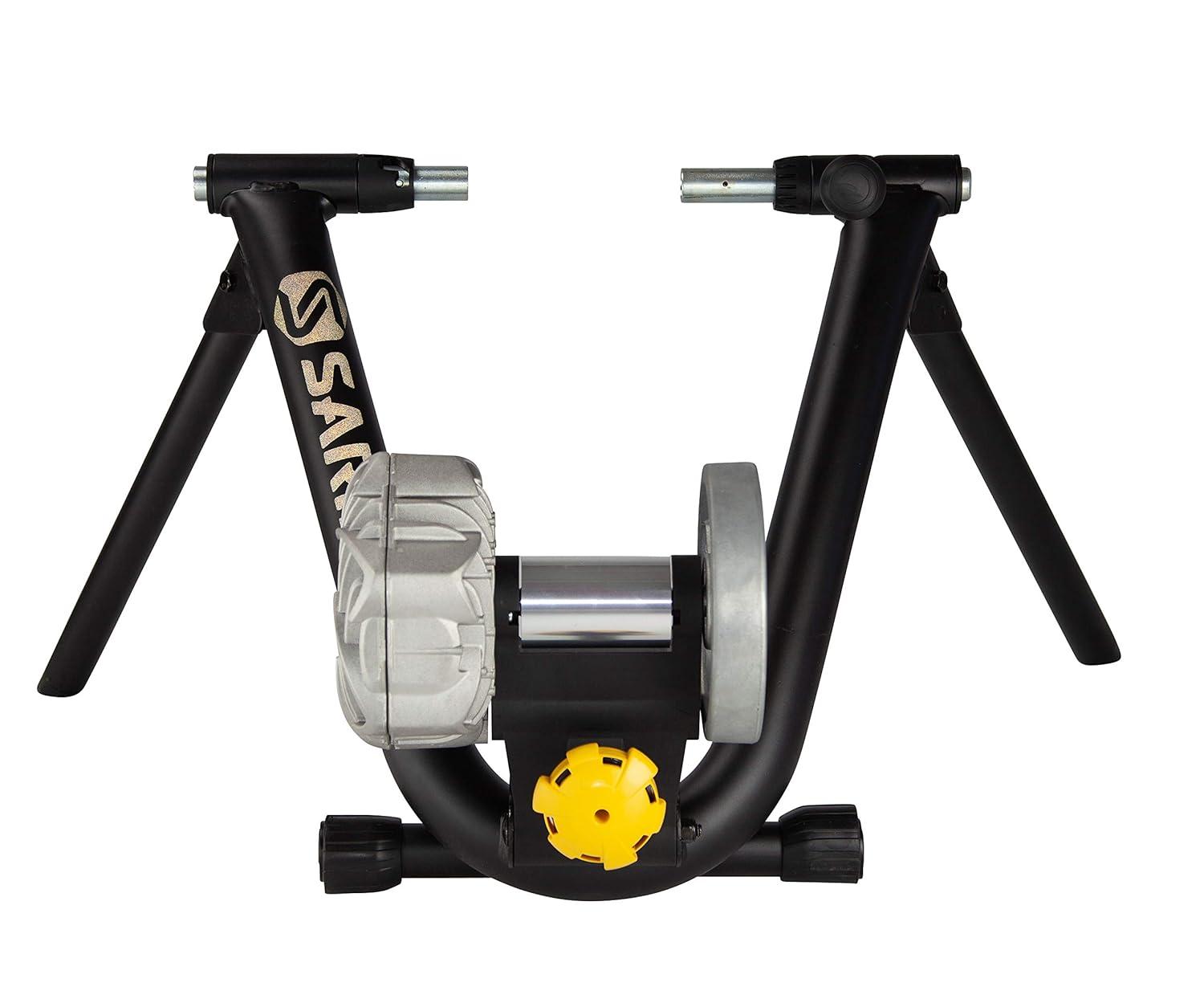Saris Fluid2 Entrenador de Bicicleta de Interior, Entrenador de Bicicleta de Opción Inteligente Equipado, Negro