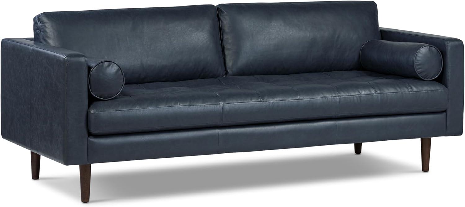 Athan Full-Grain Italian Genuine Leather Bench