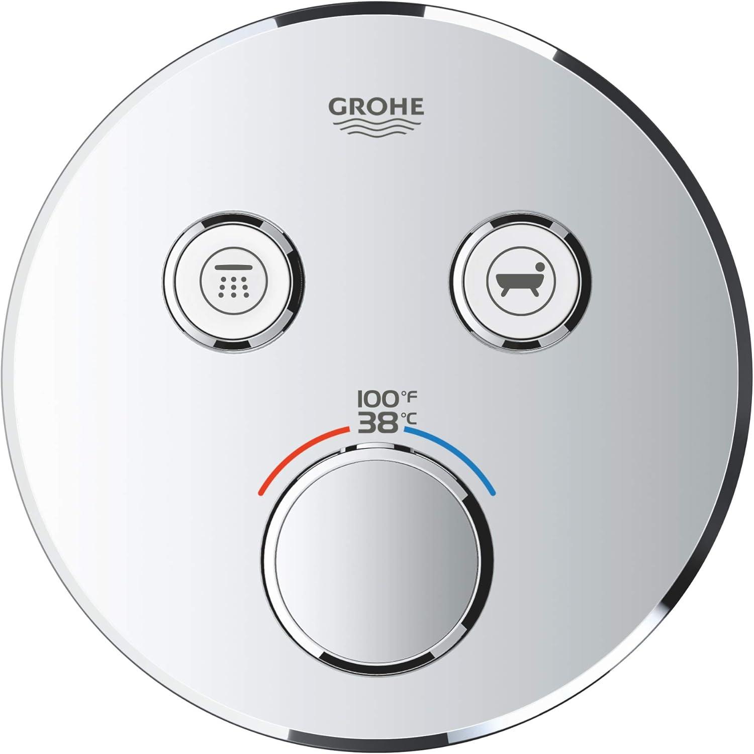 GROHE Grohtherm SmartControl Dual-Function Shower Thermostatic Valve Trim