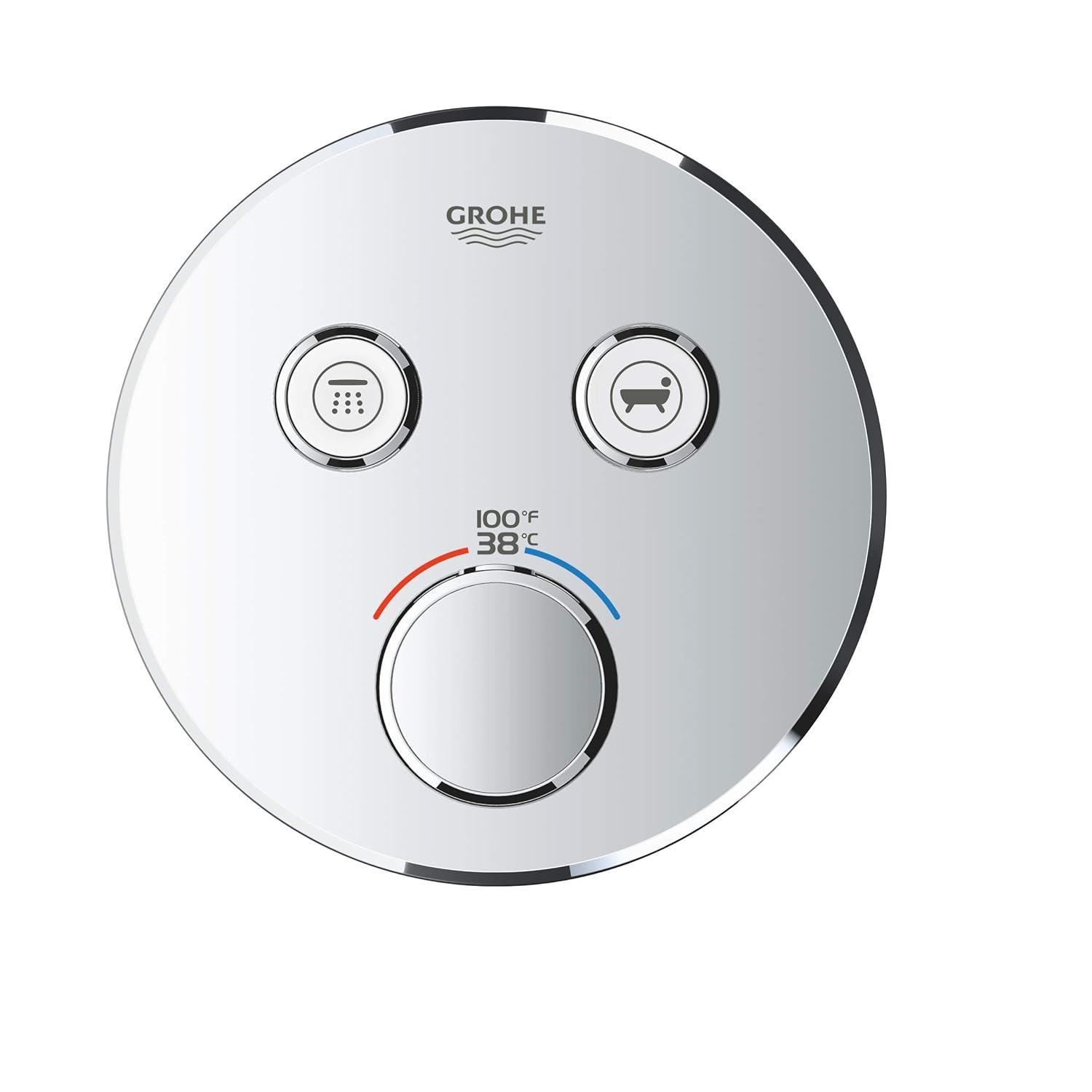 GROHE Grohtherm SmartControl Dual-Function Shower Thermostatic Valve Trim