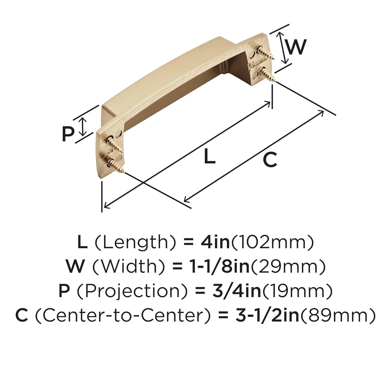 Highland Ridge 3 1/2" Center to Center Cup/Bin Pull