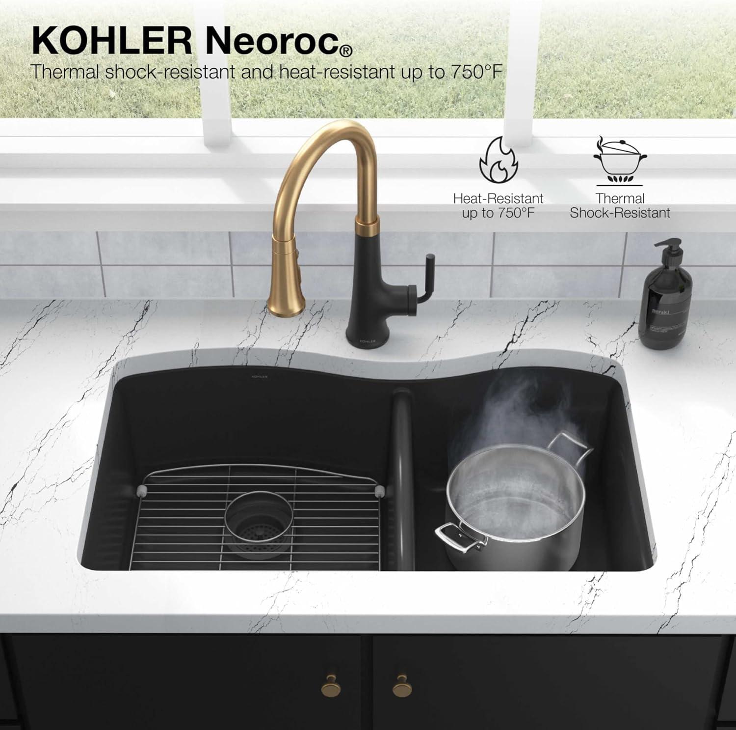 Cairn® Neoroc 27-1/2" x 18-5/16" x 9-1/2" Undermount Kitchen Sink