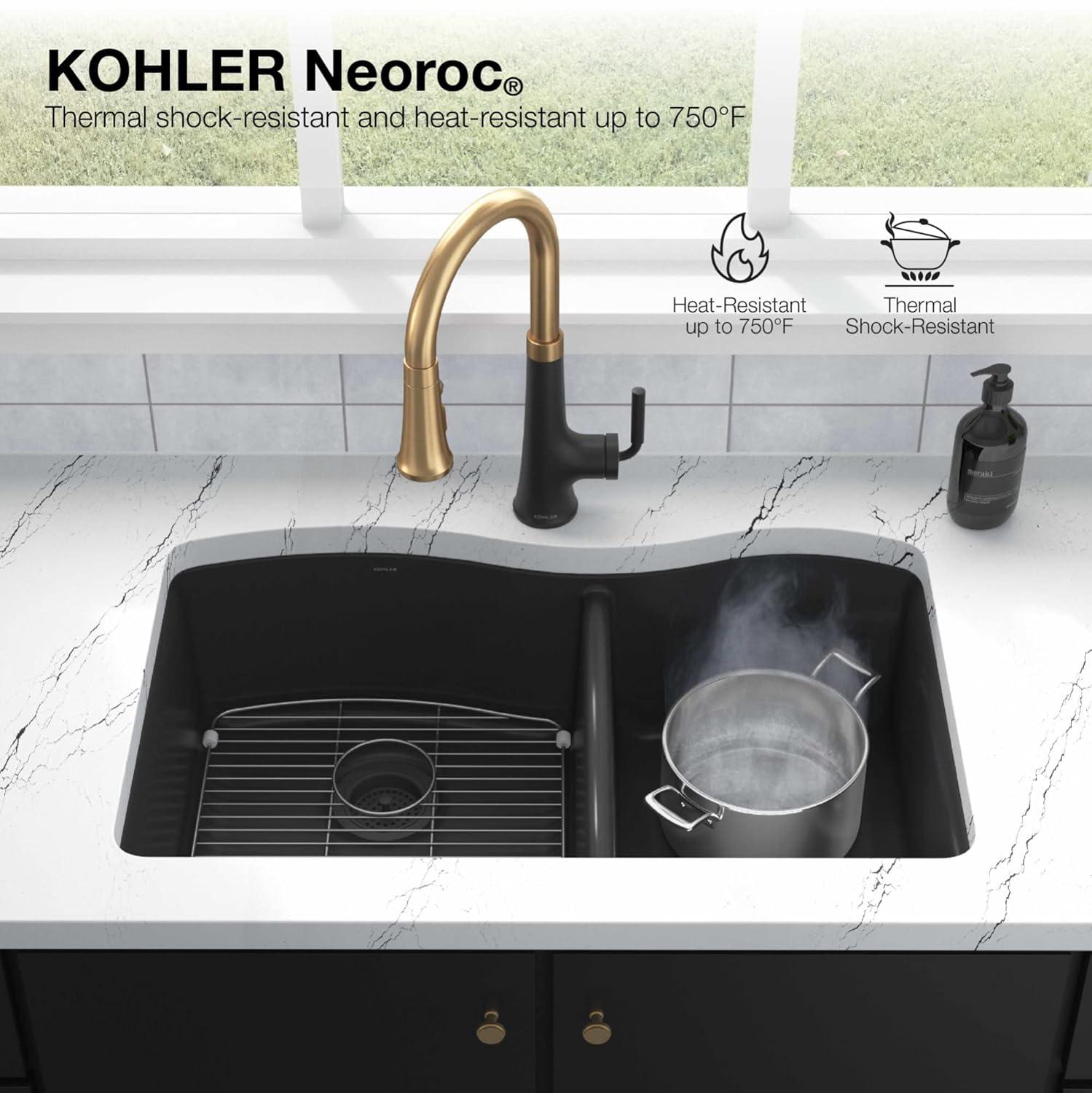 Cairn® 34" L x 18" W Under-Mount Double-Equal Kitchen Sink