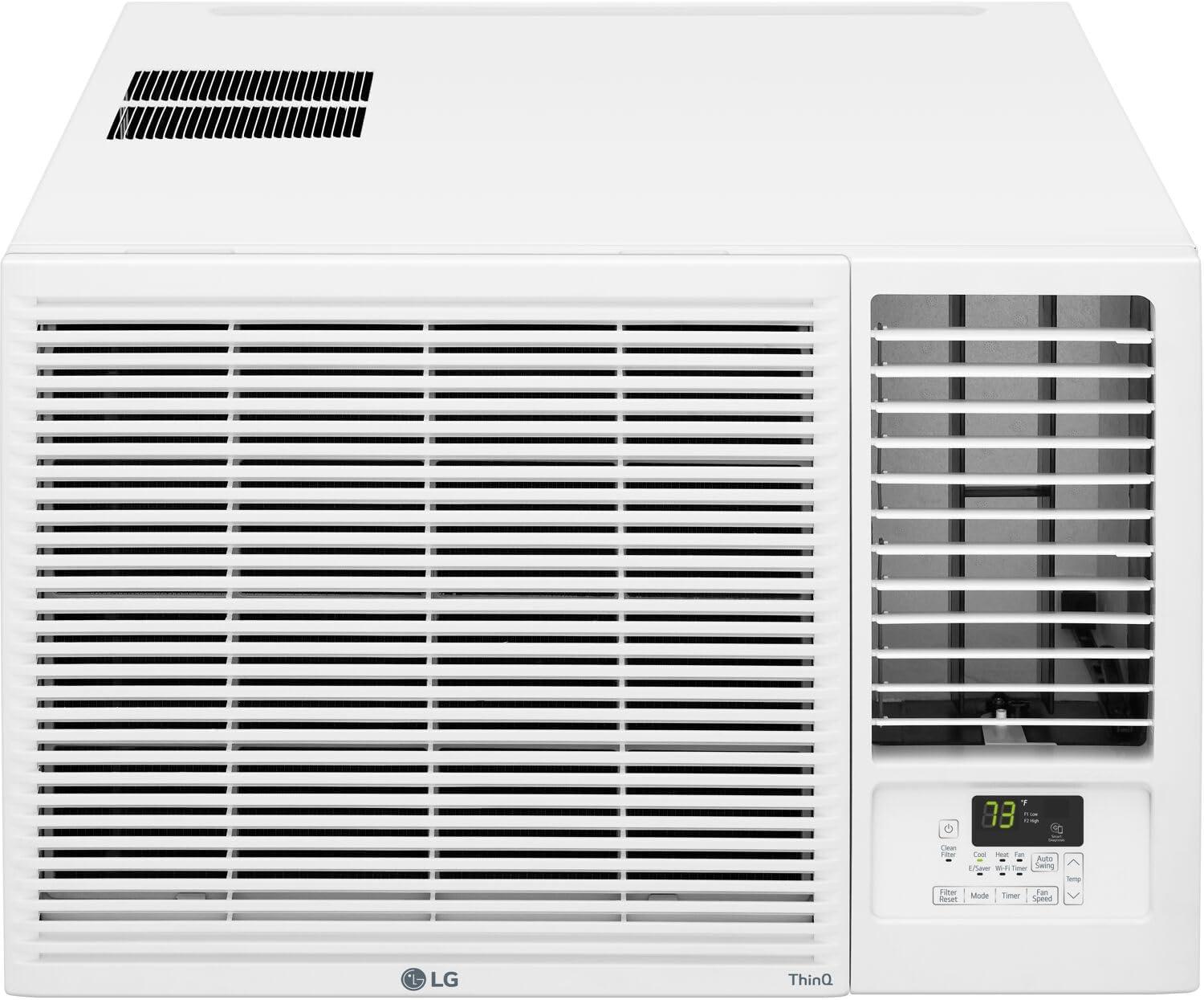 LG 12,200 BTU 230/208V Window Air Conditioner with Cool, Heat and Wi-Fi for 570 Sq. Ft. in White