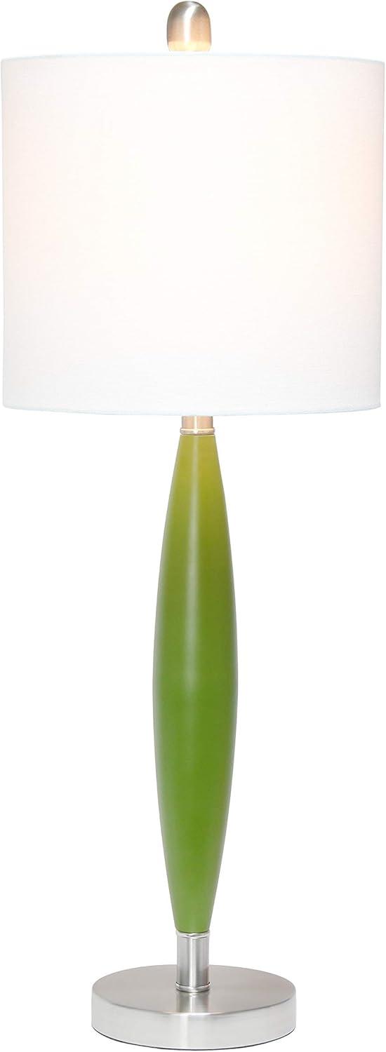 Green and White Adjustable Metal Stick Table Lamp