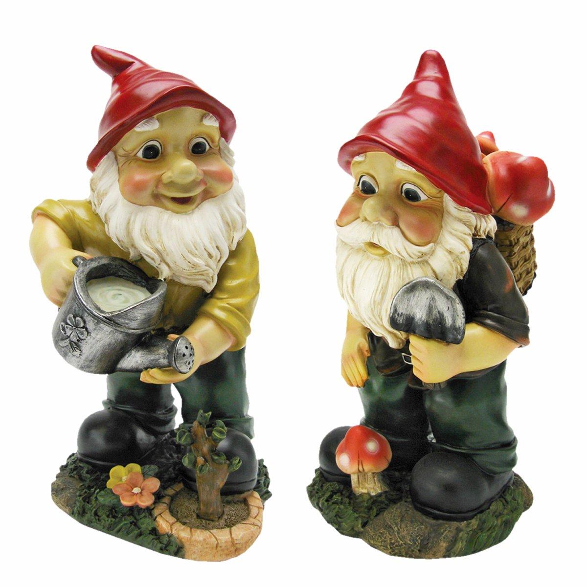 Design Toscano Barney Two Buckets Garden Gnome Statue