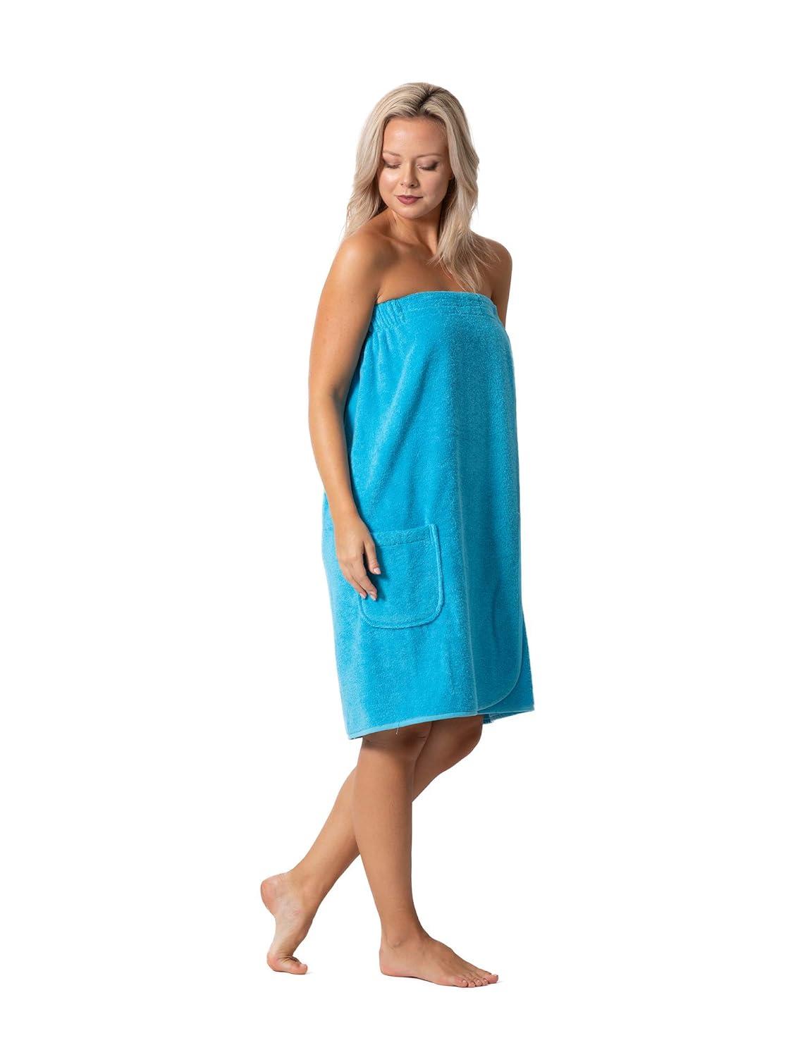 Turquaz Lightweight Knee Length Waffle Robes For Women Spa Bath Waffle