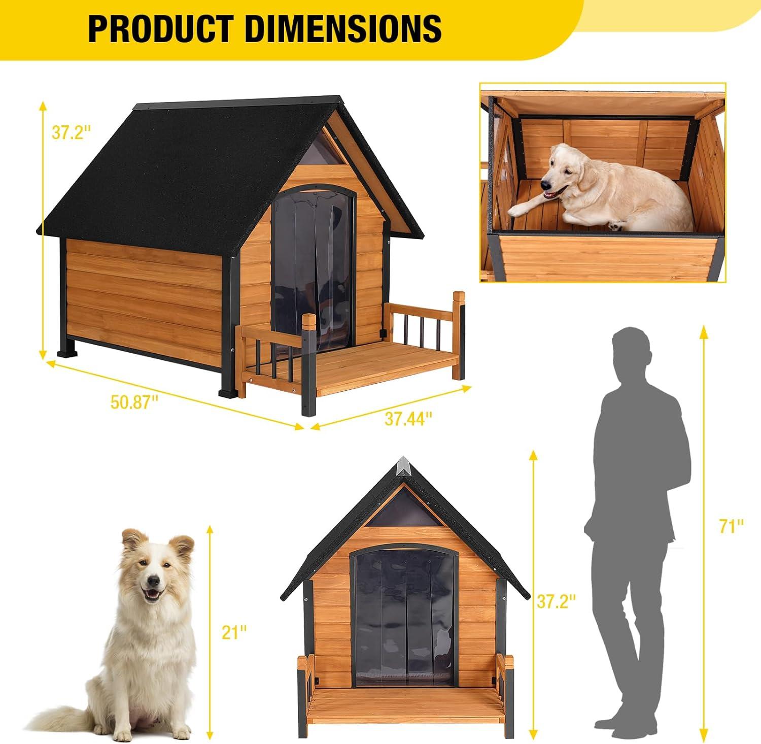 Aivituvin Wood Insulated Dog House