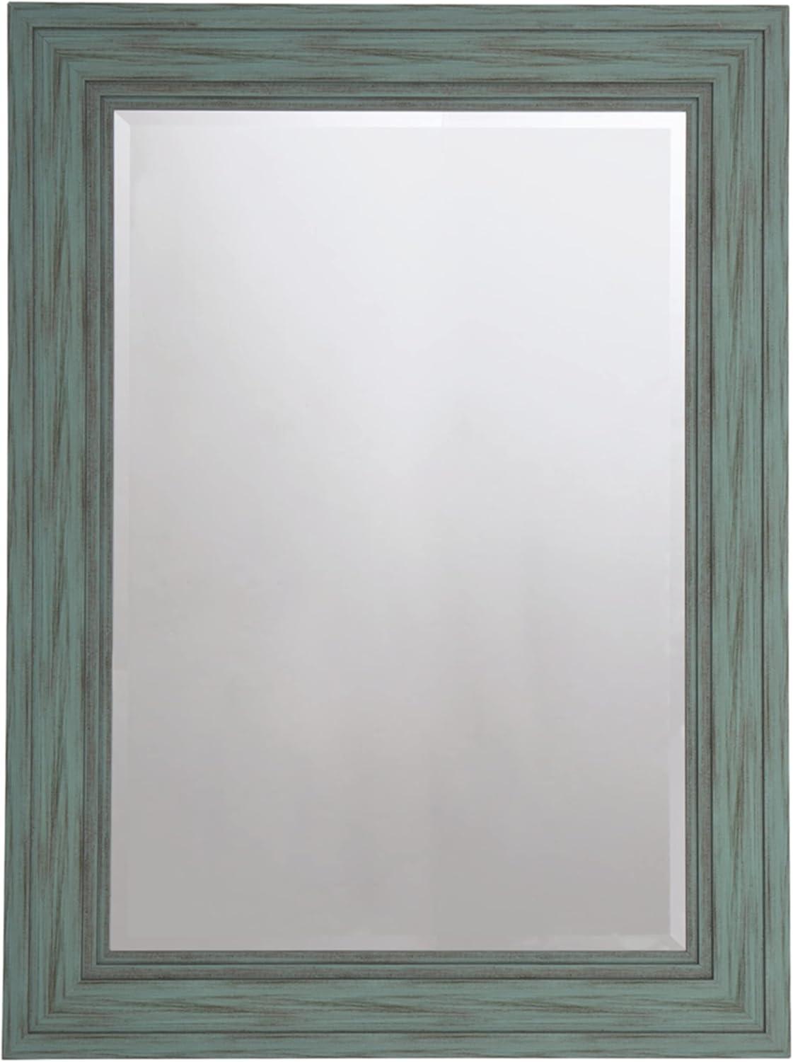 Signature Design by Ashley Casual Jacee Accent Mirror  Antique Teal